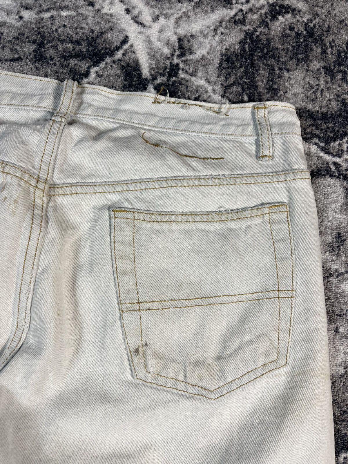 Other Kaserne Zurich Distressed White Jeans Size US 35 - 24 Thumbnail