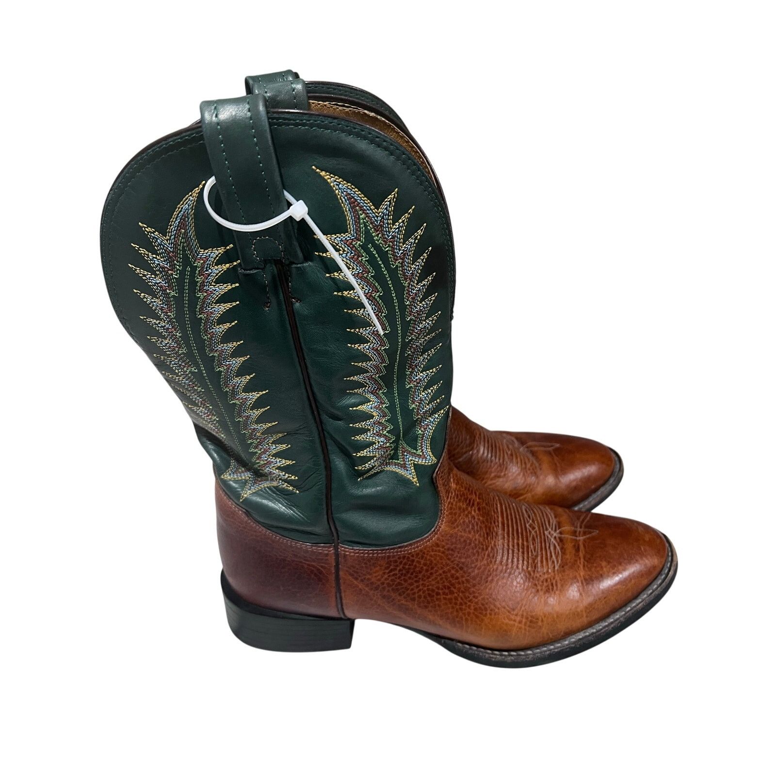 Tony Lama Tony Lama Cowboy Boots Mens 9D Western Leather Made USA Size US 9 / EU 42 - 9 Thumbnail