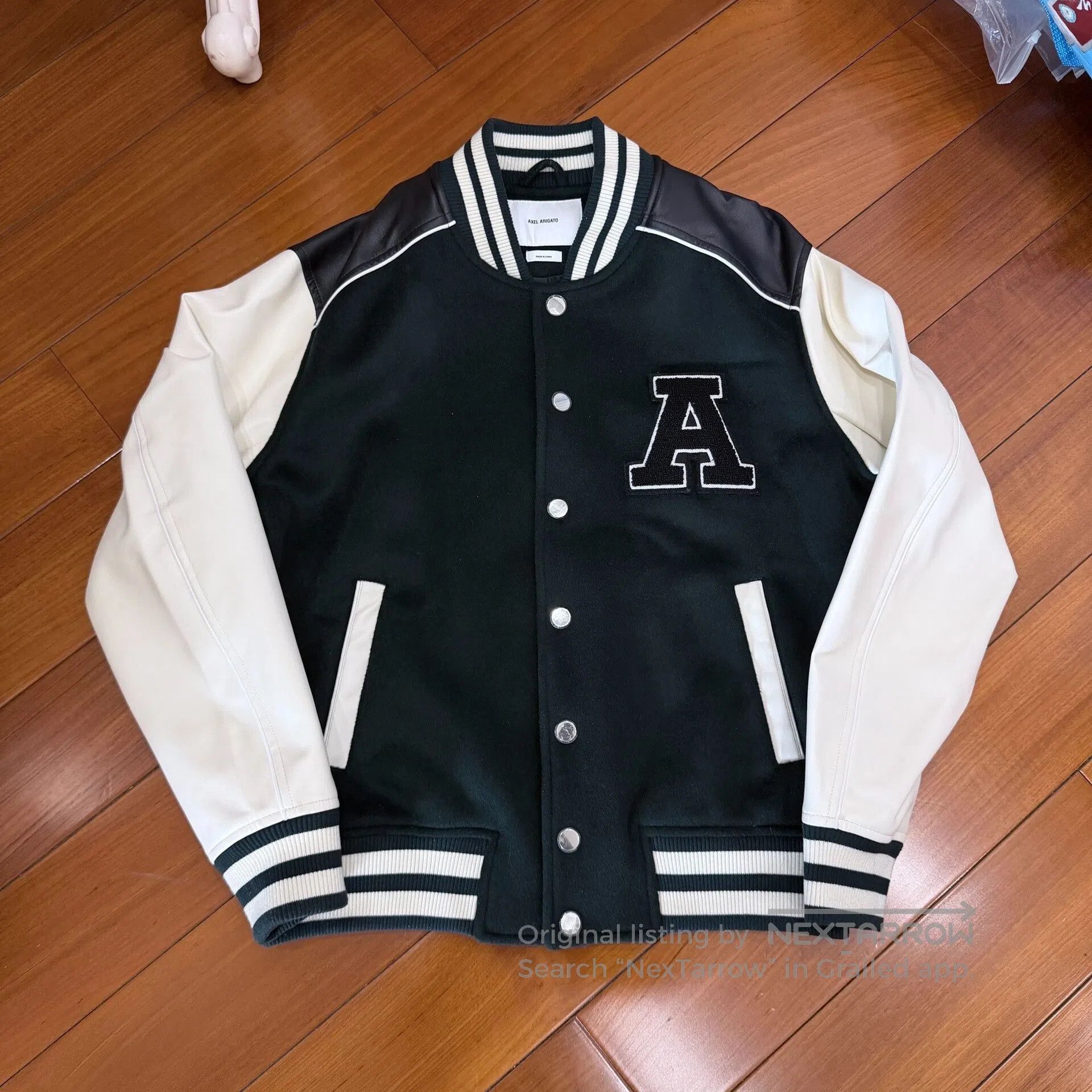 Axel Arigato Axel Arigato Green White Sleeve Baseball Jacket. Size US M / EU 48-50 / 2 - 1 Thumbnail