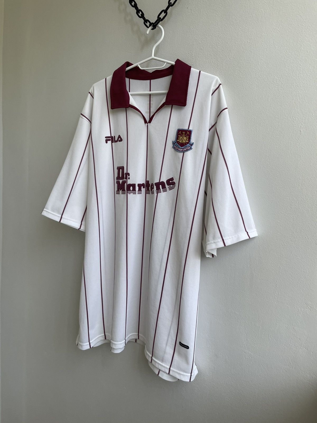 Fila West Ham United 2002 2003 Away Football Shirt Soccer Jersey Size US XXL / EU 58 / 5 - 2 Thumbnail