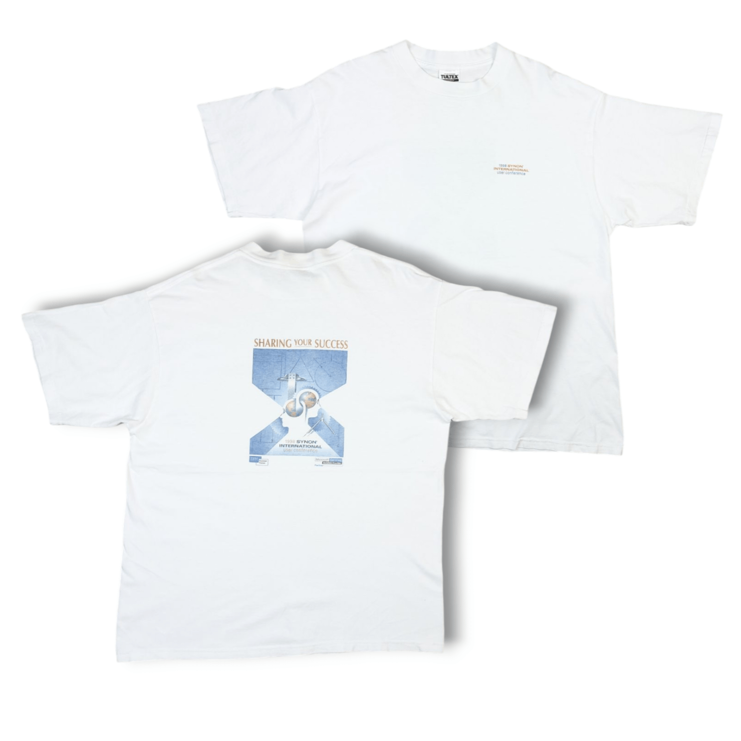 Microsoft × Vintage VTG 1998 IBM Microsoft Synon Internation Tech TEE Size US XL / EU 56 / 4 - 1 Thumbnail