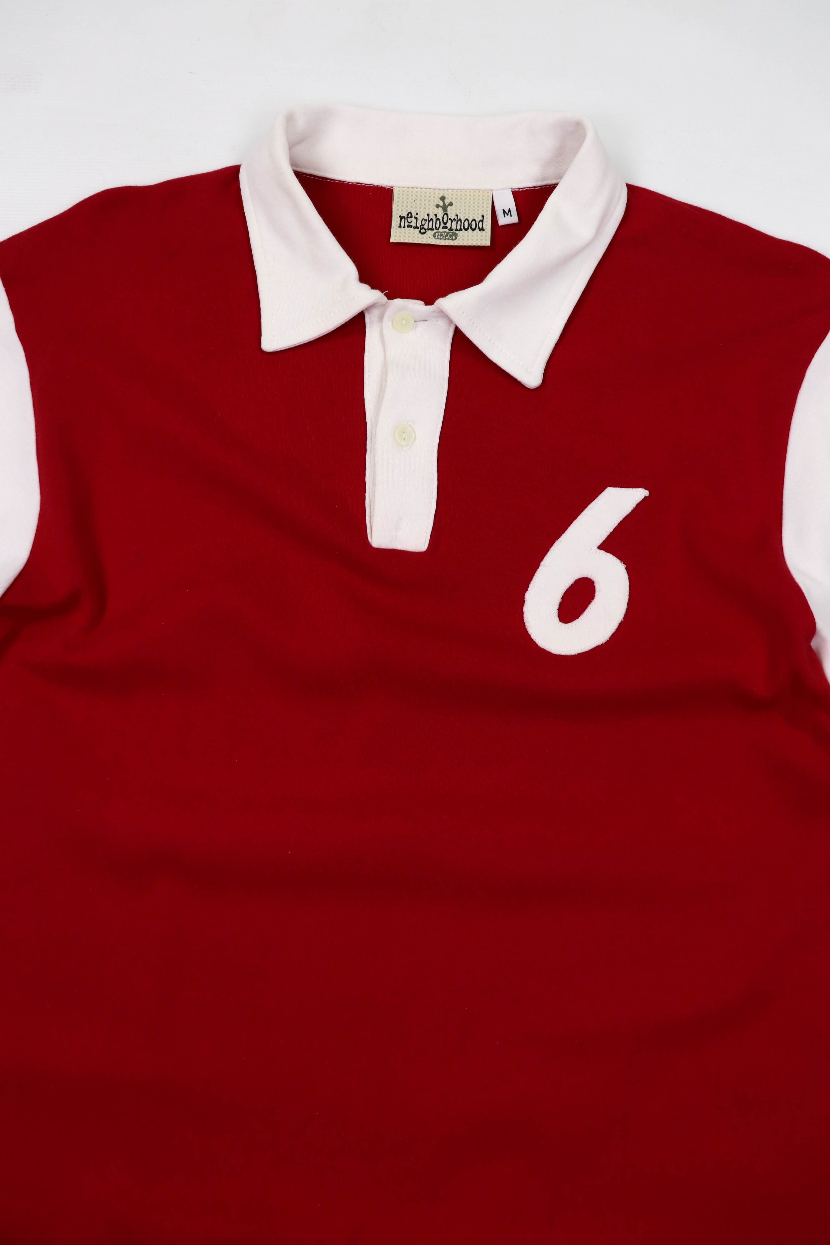 Japanese Brand Neighborhood NYC Vintage Red Contrast Collar Polo Shirt Size US M / EU 48-50 / 2 - 3 Thumbnail