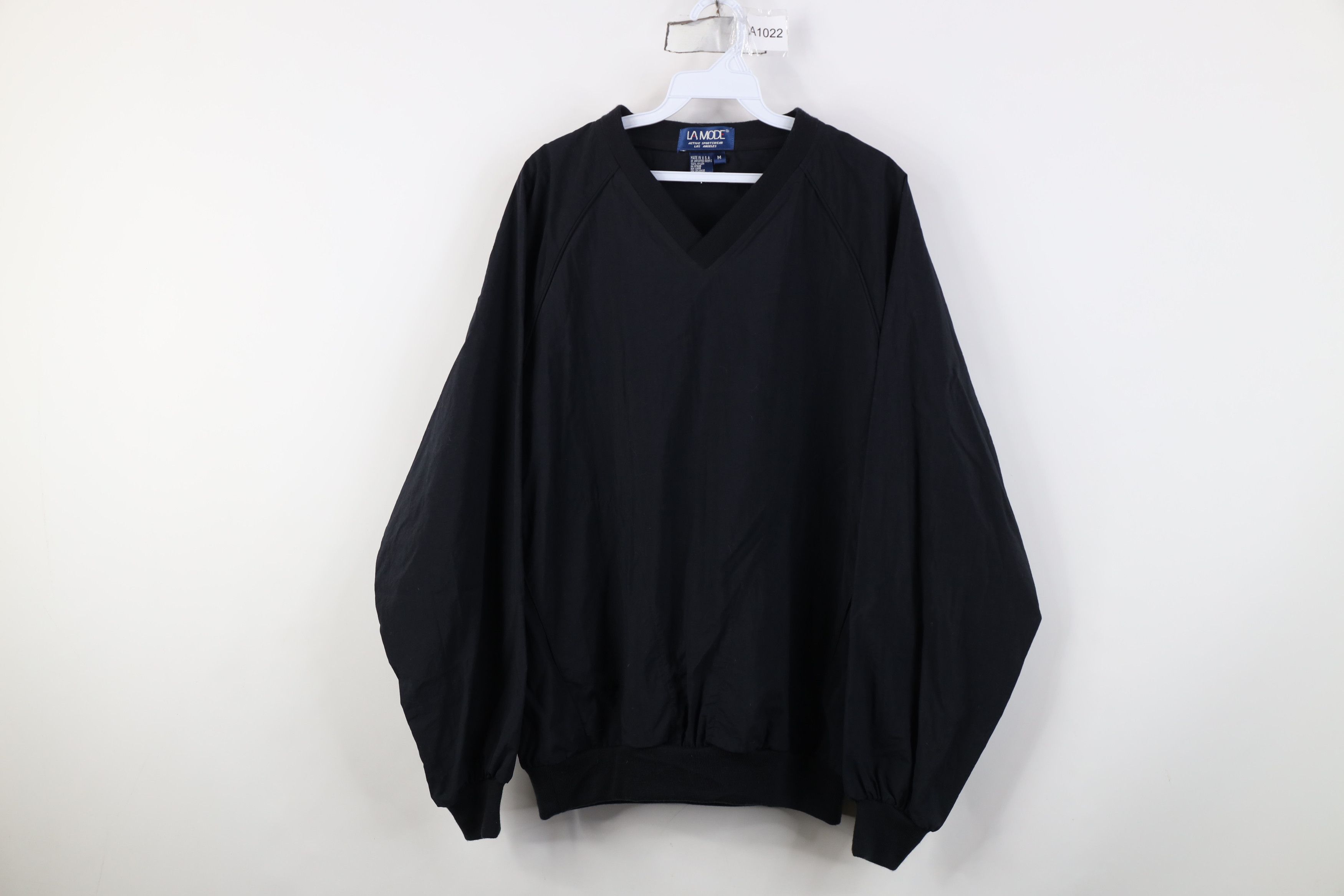 Vintage Vintage 90s Streetwear Windbreaker Jacket Black USA Size US M / EU 48-50 / 2 - 1 Thumbnail