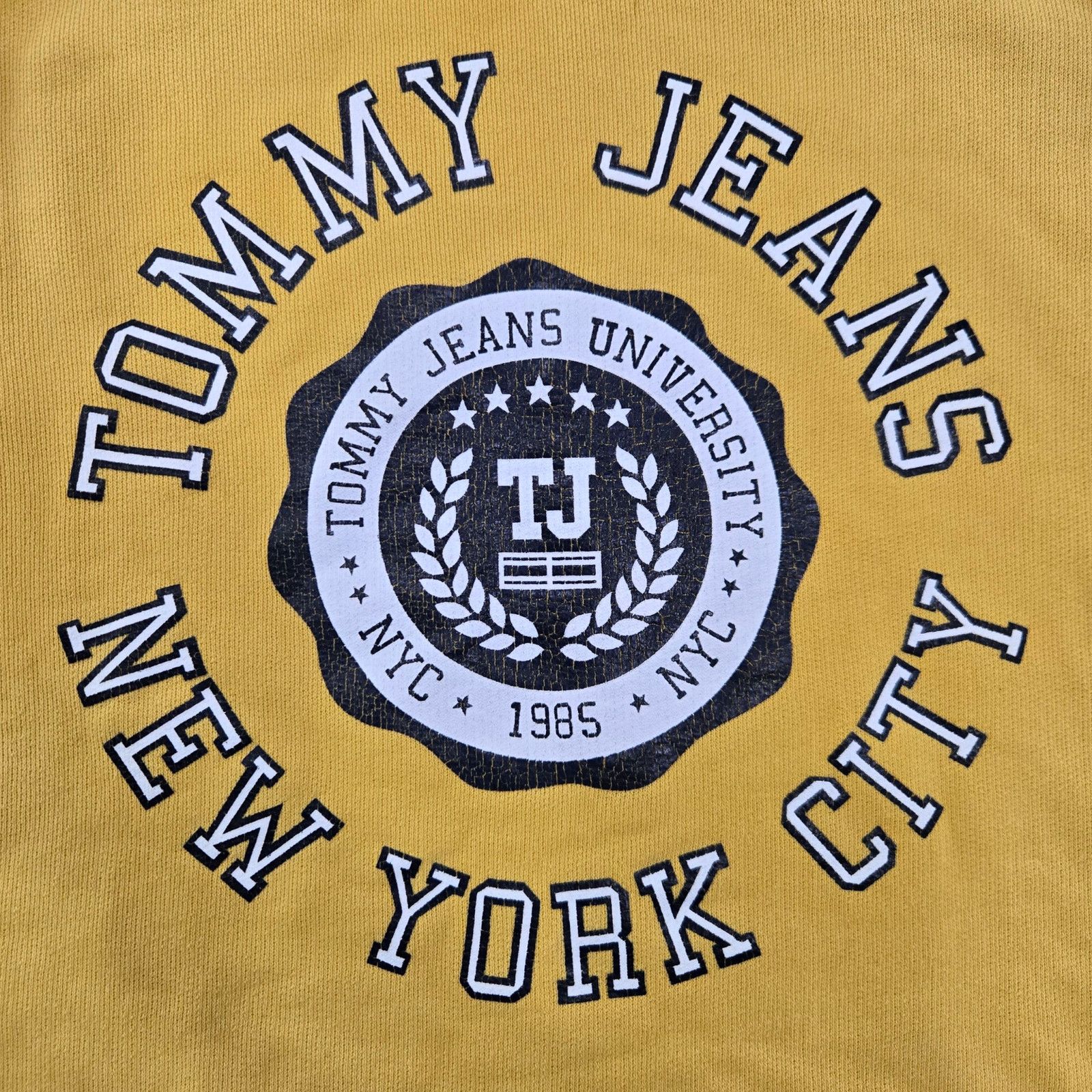 Tommy Jeans Tommy Jeans Yellow Collegiate Crewneck Sweatshirt Size Small Size S / US 4 / IT 40 - 4 Thumbnail