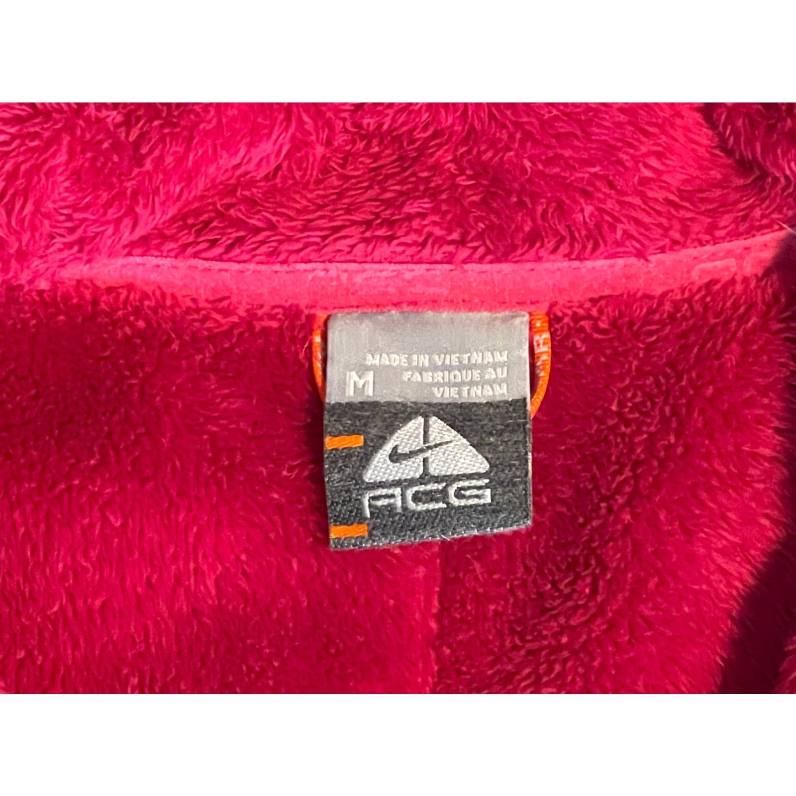 Nike ACG VINTAGE Nike ACG Jacket Women's M Pink Full Zip Fleece Wind-Resistant Logo Embroidered Pockets 90s Outdoor Hiking Casual Travel Size M / US 6-8 / IT 42-44 - 3 Thumbnail