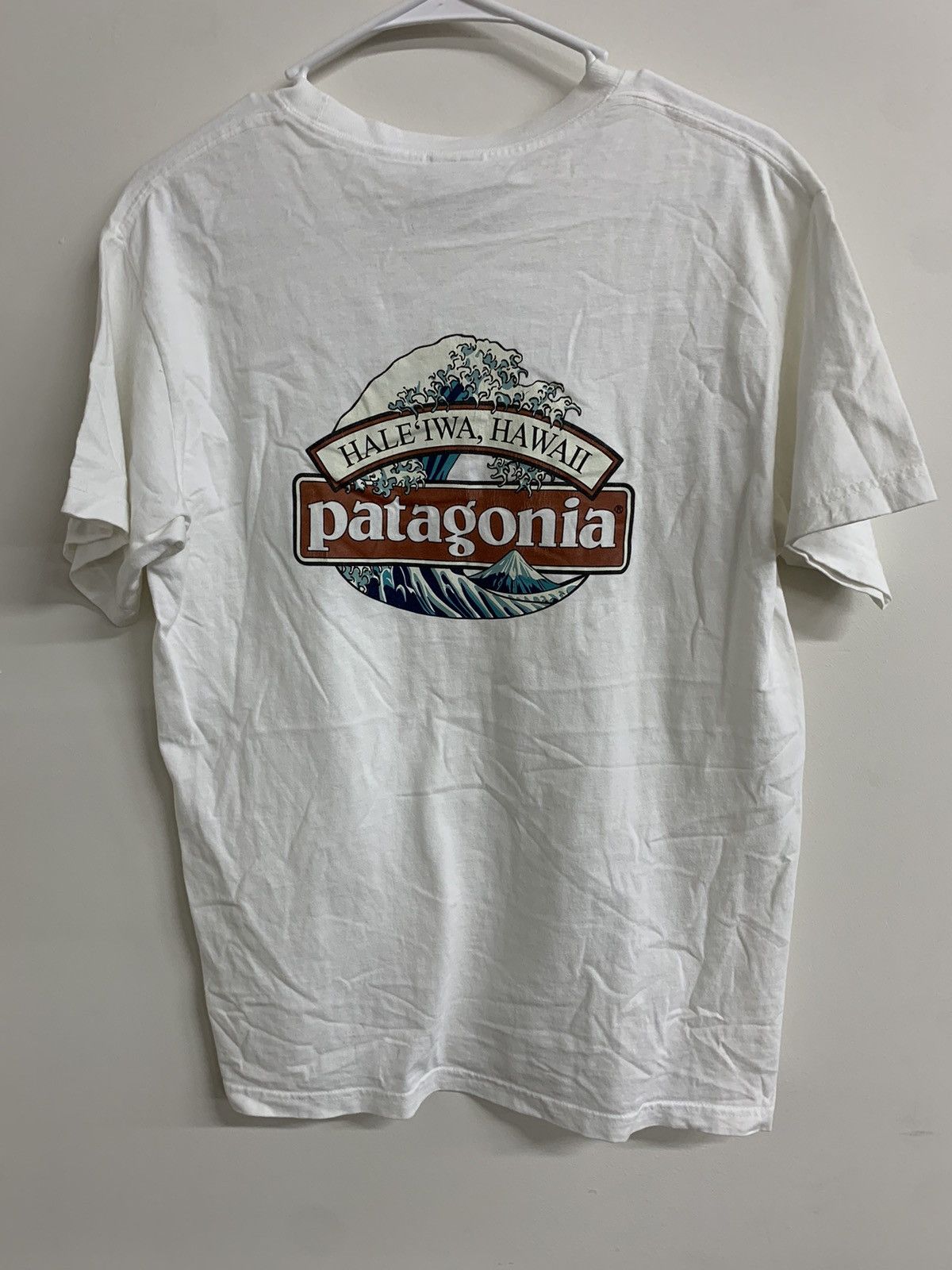 Patagonia Vintage Denver Promo Shirt Medium selling White 90s Mountains Waves