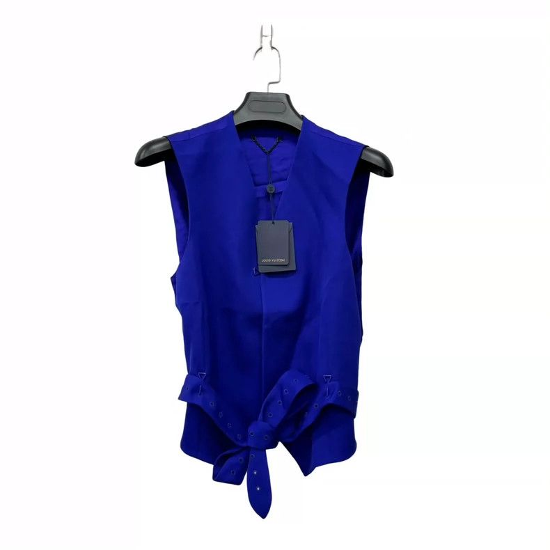 Louis Vuitton Louis Vuitton Blue Vest Size US M / EU 48-50 / 2 - 2 Thumbnail