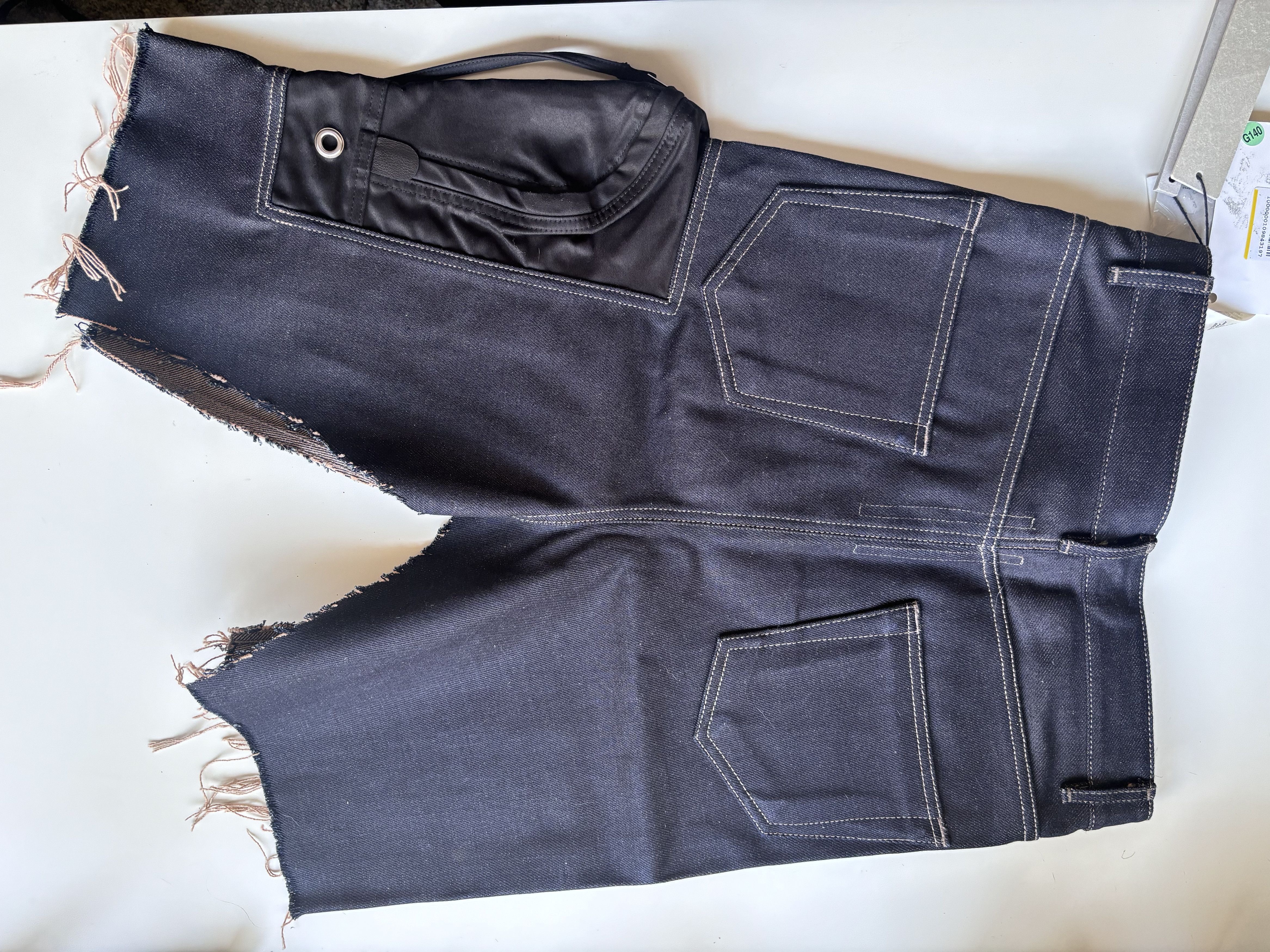 Rick Owens FW18 SISYPHUS runway denim cargo skirt — NWT Size US 29 - 4 Thumbnail