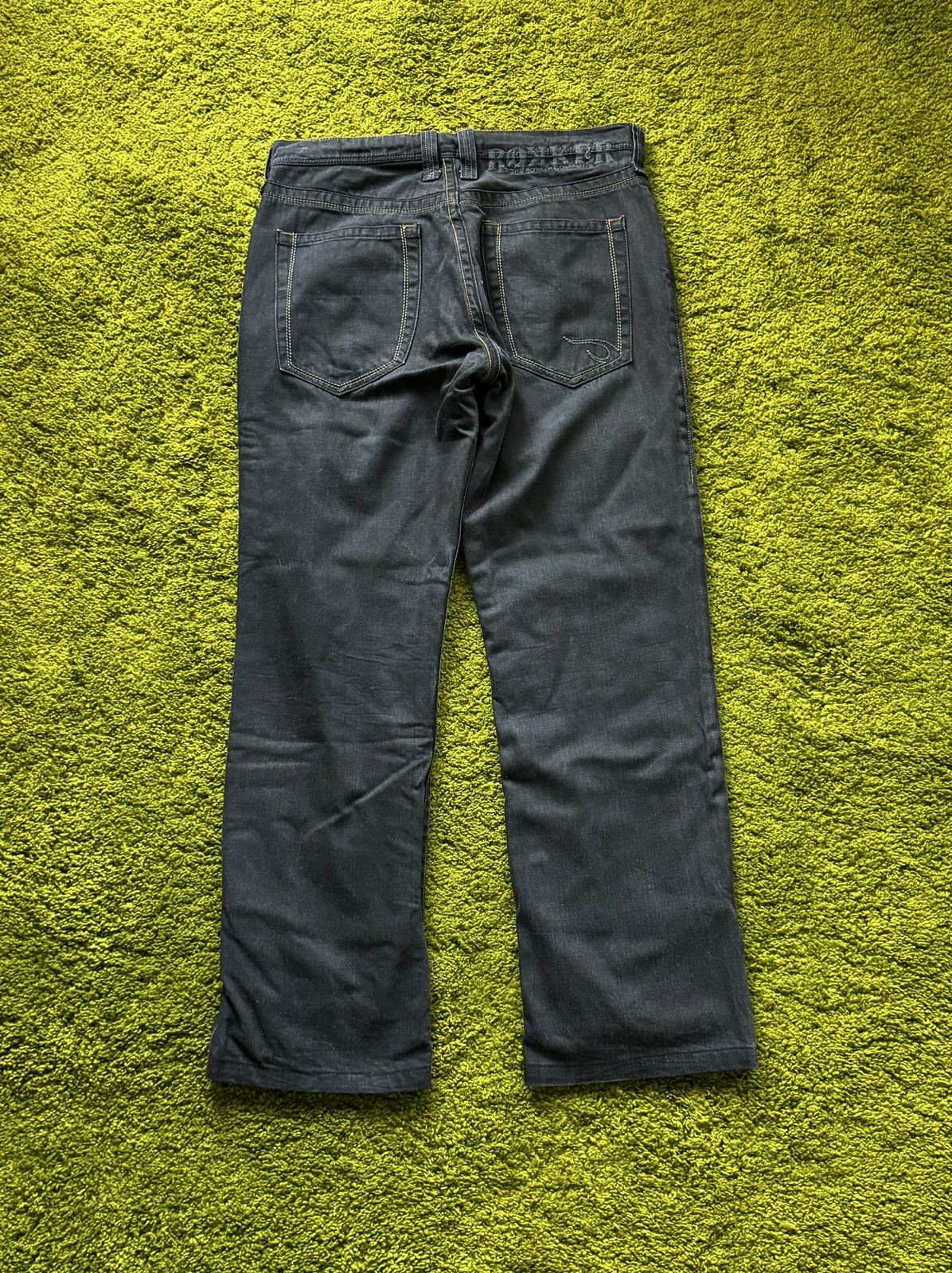 Designer × THE ROKKER COMPANY × Vintage Rokker company biker denim pants jeans Size US 34 / EU 50 - 2 Thumbnail
