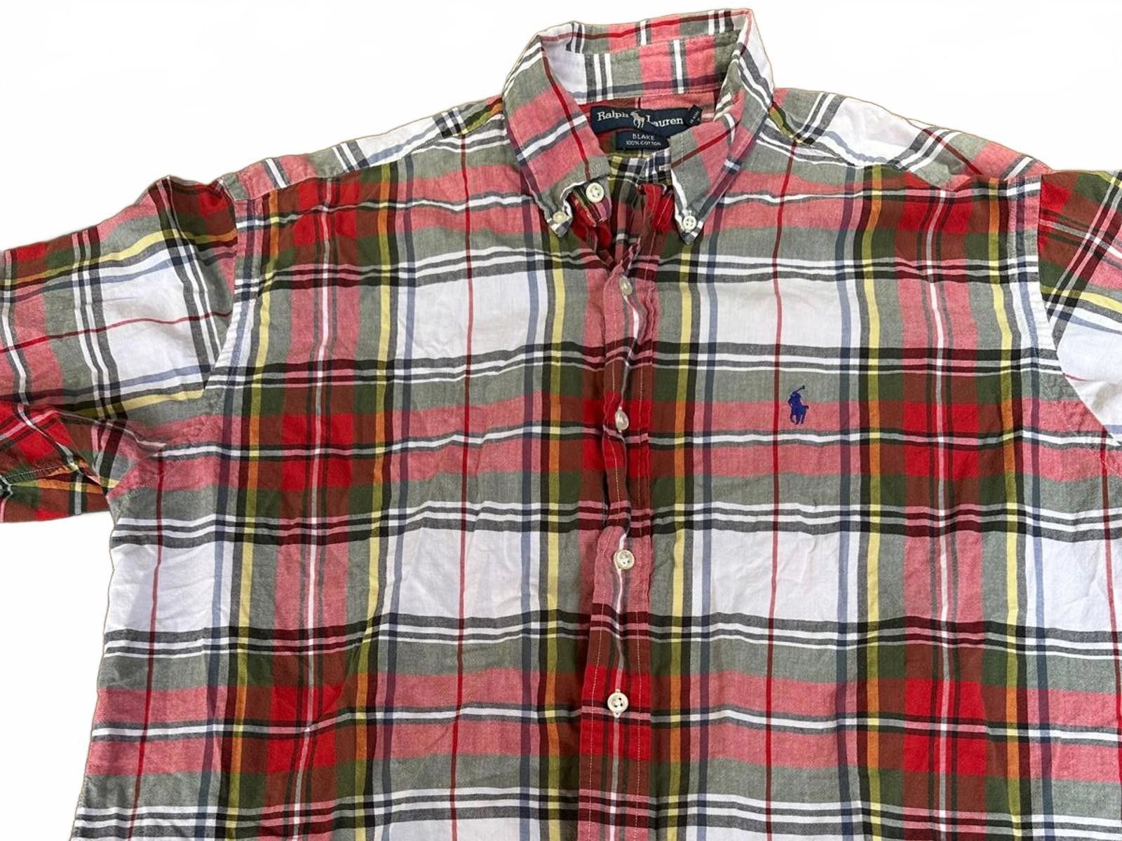 Polo Ralph Lauren Polo Ralph Lauren Men’s Large Shirt Plaid Tartan Red Green Size US L / EU 52-54 / 3 - 1 Thumbnail