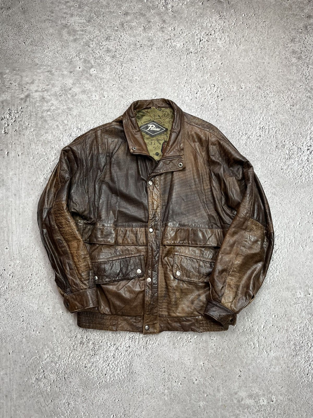 Genuine Leather Vintage Military Aviator Pilot Leather Jacket S Distressed Size US S / EU 44-46 / 1 - 1 Thumbnail