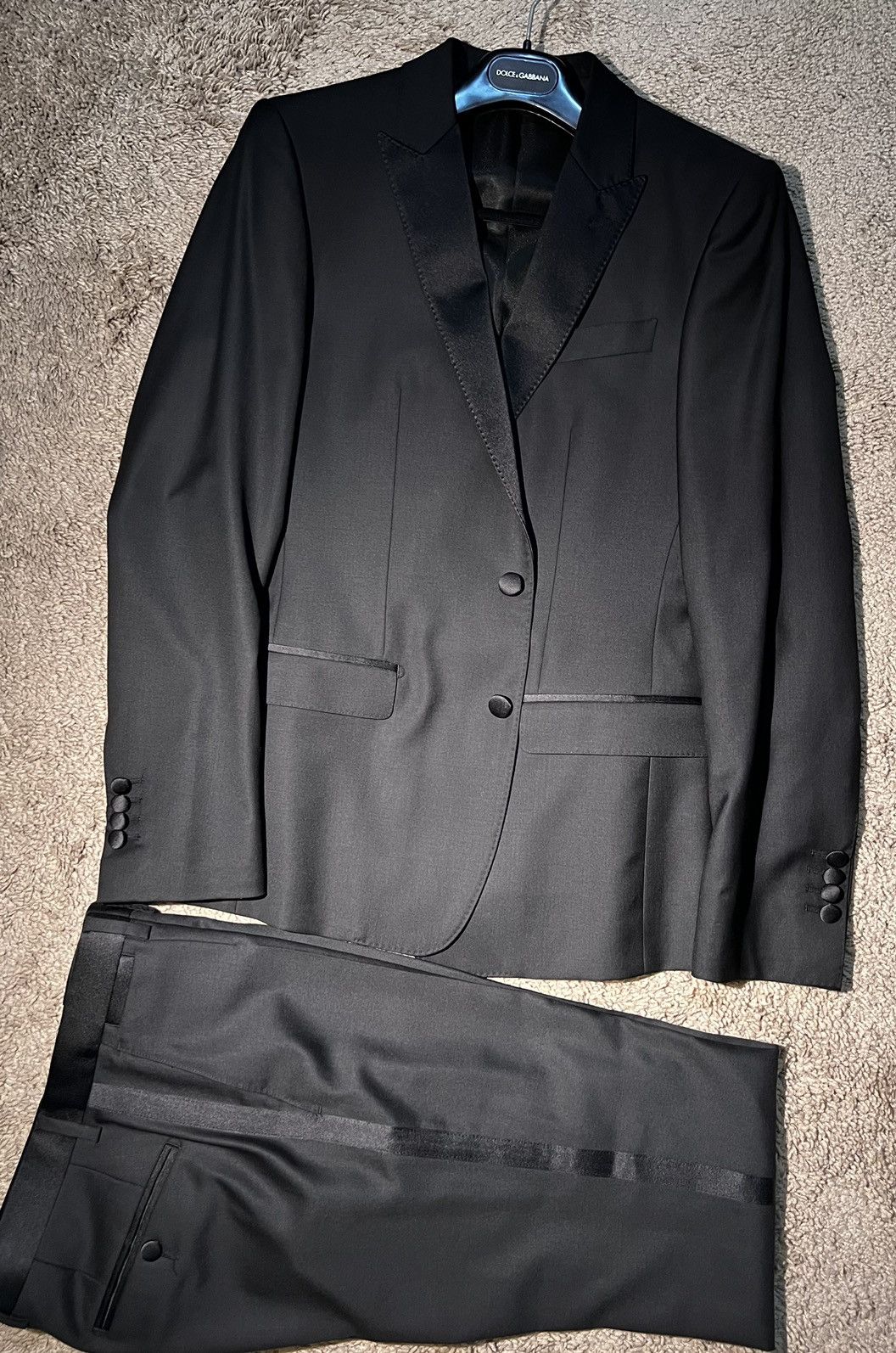 Dolce & Gabbana Dolce & Gabbana Men's "Martini" Black Wool Tuxedo Suit Size 36R - 1 Thumbnail