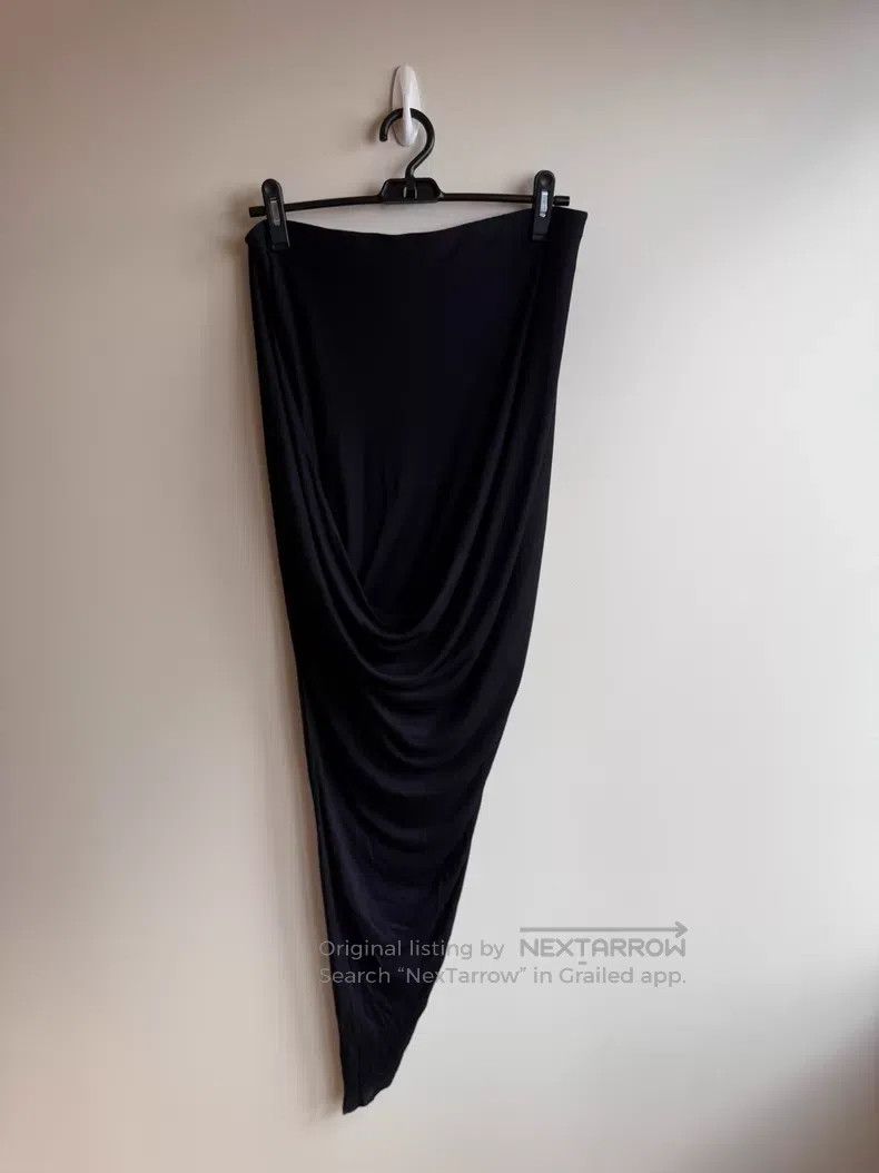 Helmut Lang Helmut Lang size M Made in USA Draped Asymmetric Modal Skir Size 25" / US 0 / IT 36 - 1 Thumbnail