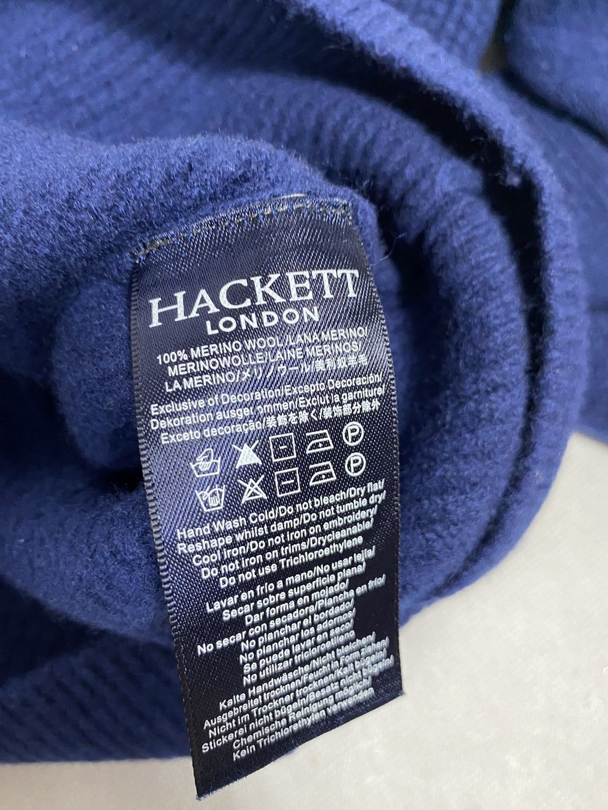 Hackett Hackett Wool 1/4 Zip Sweater size XL Size US XL / EU 56 / 4 - 4 Thumbnail