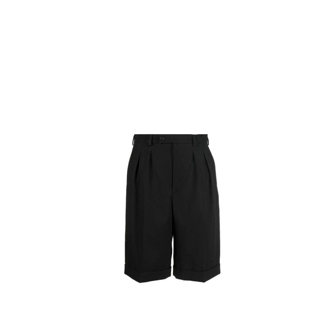 Saint Laurent Paris o1s1wg110225 702172 Short Grain De Poudre Organique in Black Size 27" / US 4 / IT 40 - 1 Thumbnail