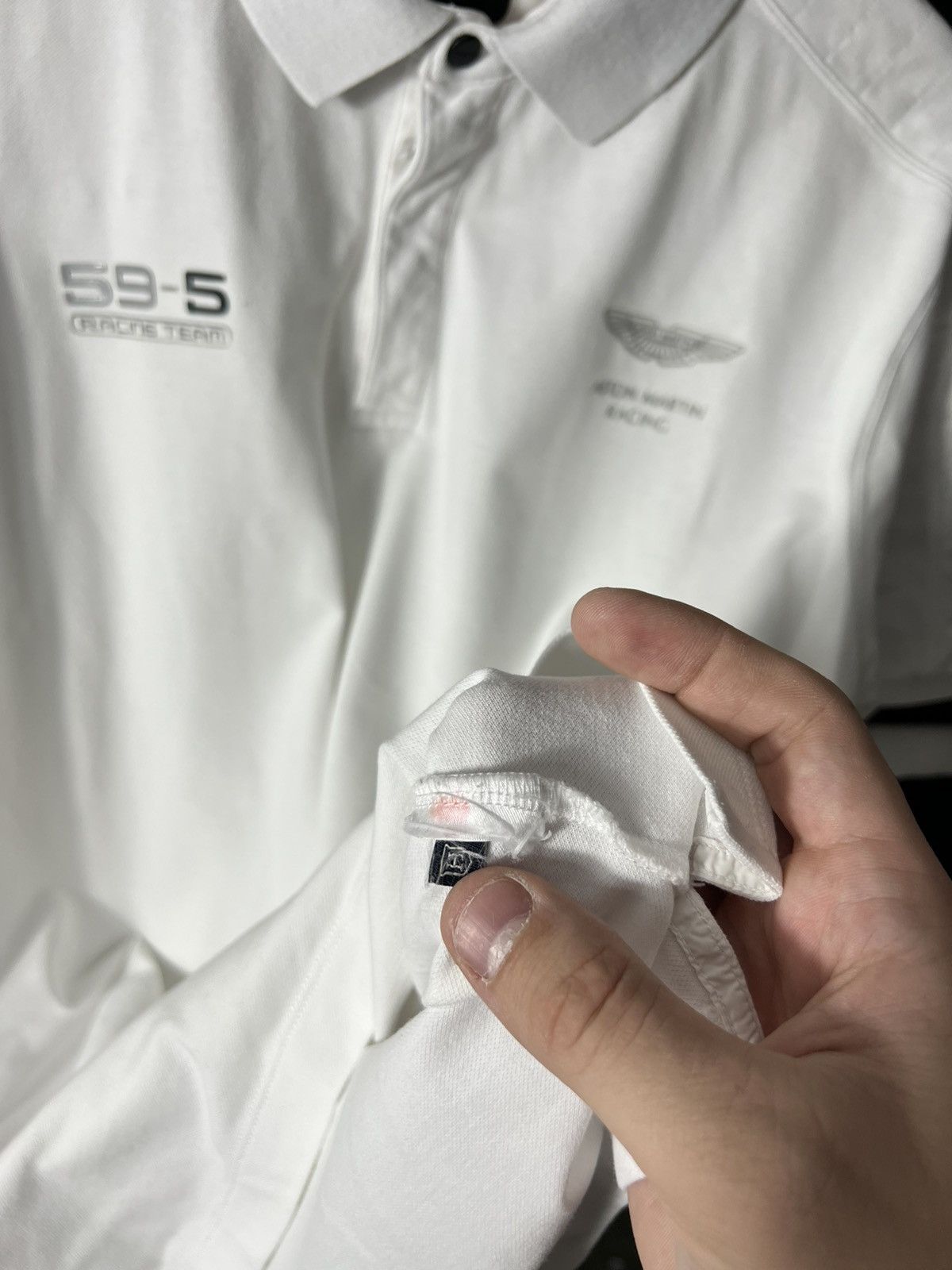 NASCAR 🔥 Aston Martin Racing Team 59 x HKT Polo – White – Size XXL Size US XXL / EU 58 / 5 - 9 Thumbnail