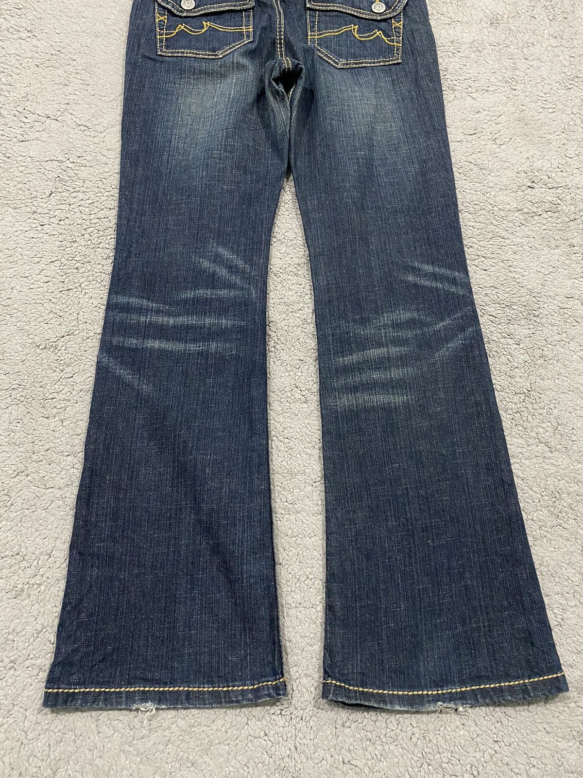 Masaki Matsushima Masaki Matsushima Flare Low Rise Stone Wash Designer Jeans Size US 30 / EU 46 - 9 Thumbnail