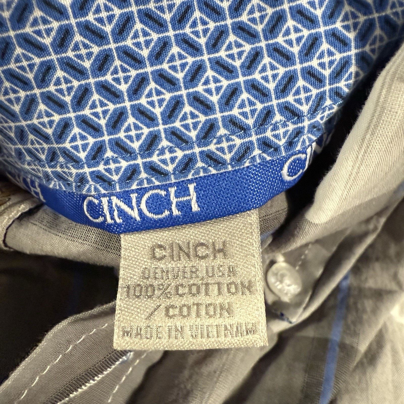 CINCH Cinch Mens Gray Plaid Button Down Western Size Medium Size US M / EU 48-50 / 2 - 4 Thumbnail
