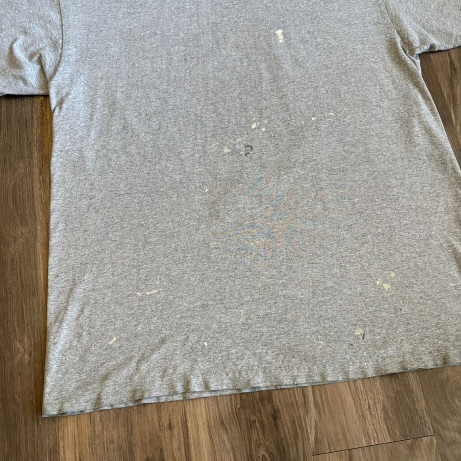Vintage Vintage T-Shirt Thrashed Grunge Paint Splattered Size XL Size US XL / EU 56 / 4 - 2 Thumbnail