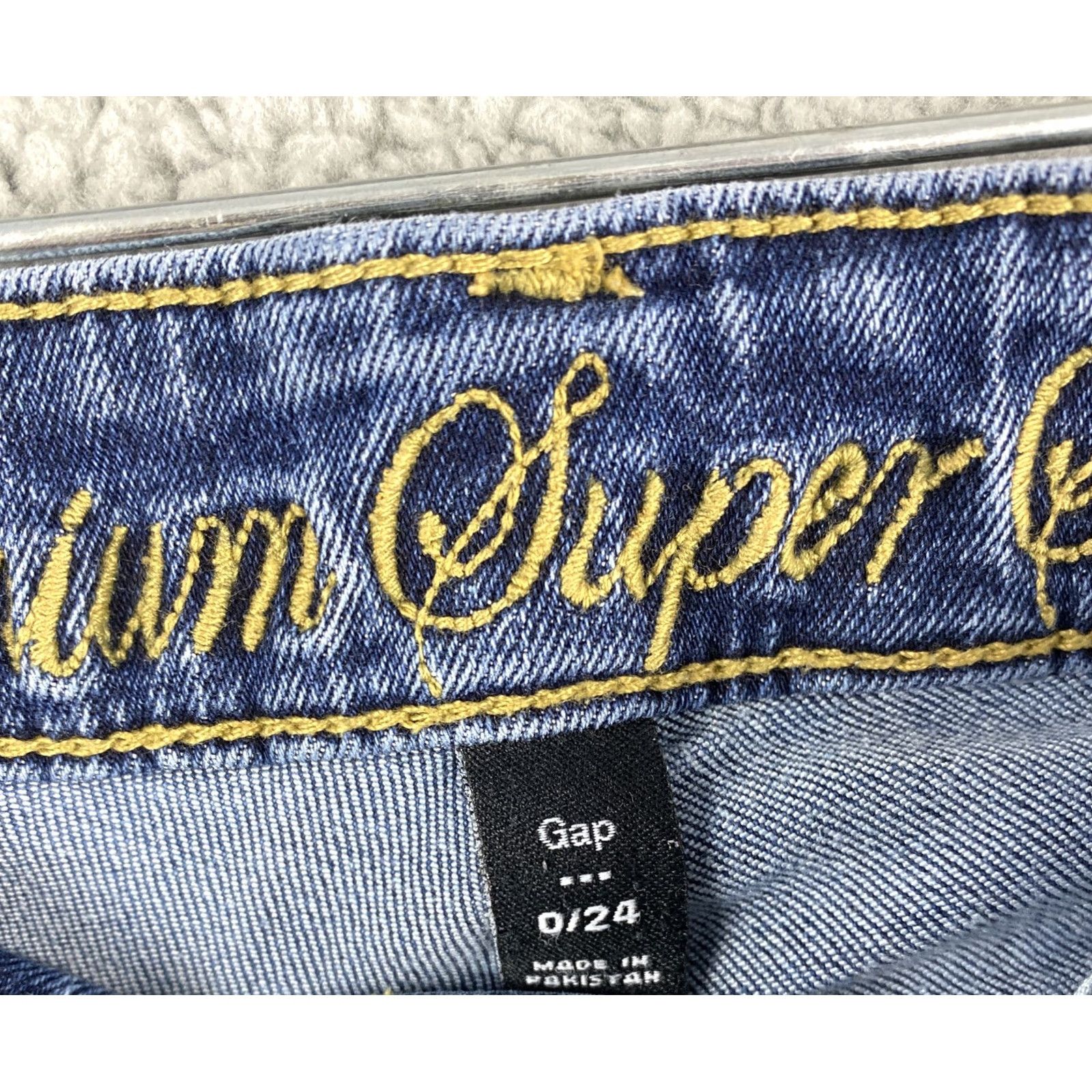 Zara Gap Jeans Women's 0 Blue Skinny MidRise Denim Pants/31-32 Jeans Slim Modern Classic Womens Size 25" / US 0 / IT 36 - 3 Thumbnail
