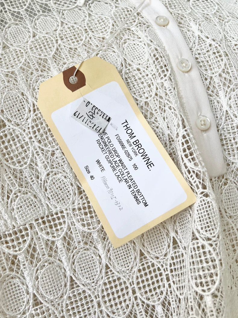 Thom Browne Thom Browne Lace sequined dress with perforated handle Size XS / US 0-2 / IT 36-38 - 4 Thumbnail