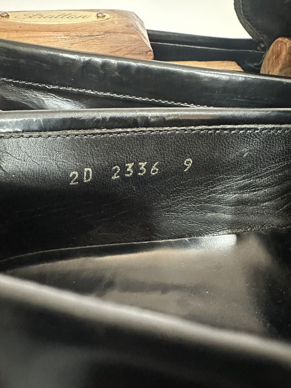 Prada Vintage Prada Logo Buckle Black Leather Loafers. Size US 10 / EU 43 - 6 Thumbnail