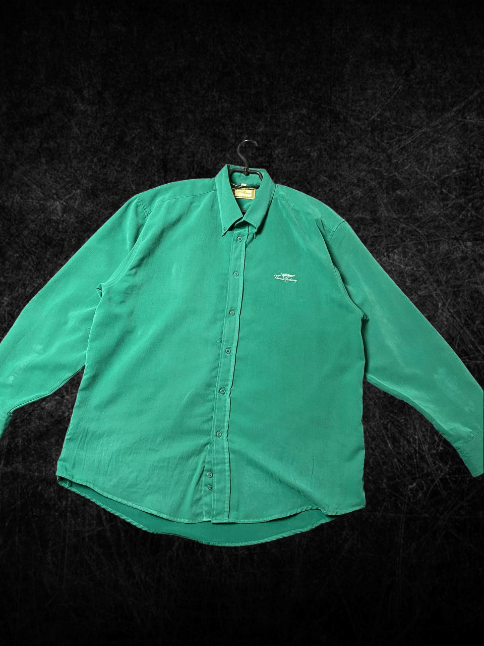 LUXURY Classic Green Shirt Thomas Burberry Vintage Y2K