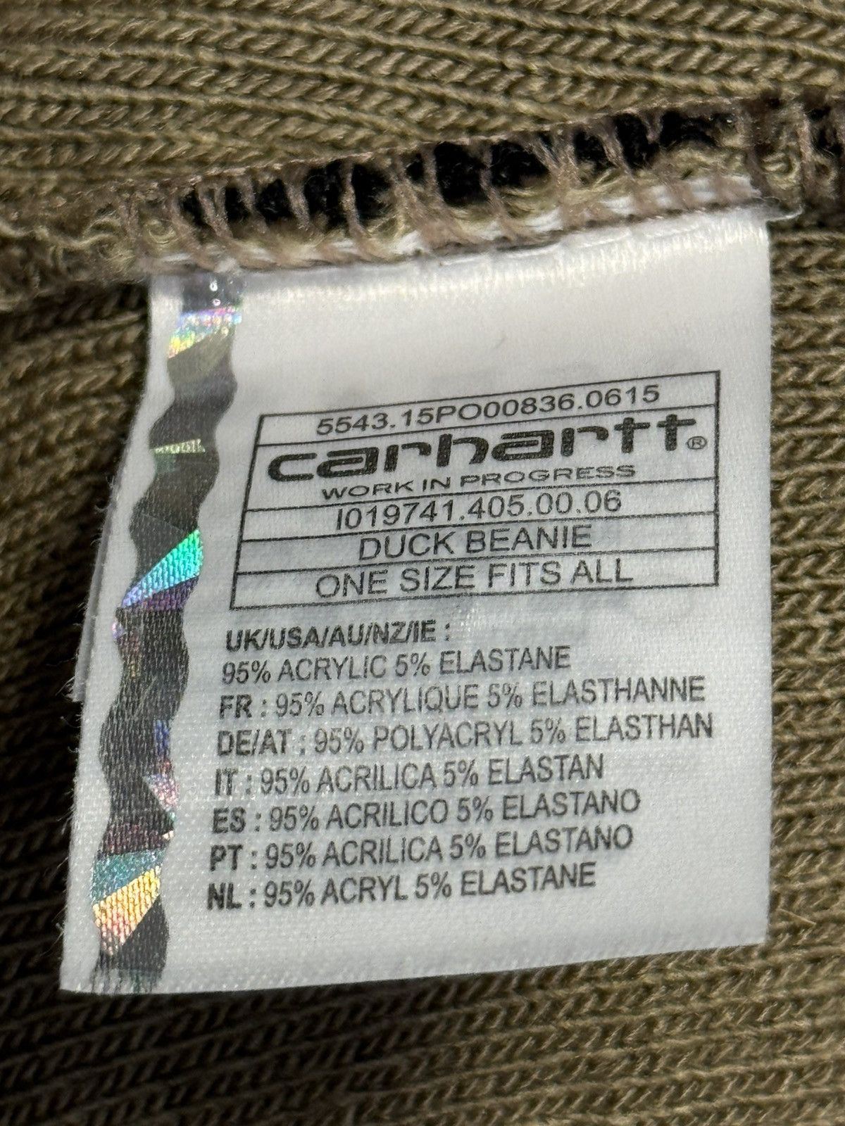 Carhartt Carhartt WIP Camo Duck Beanie Size ONE SIZE - 5 Thumbnail