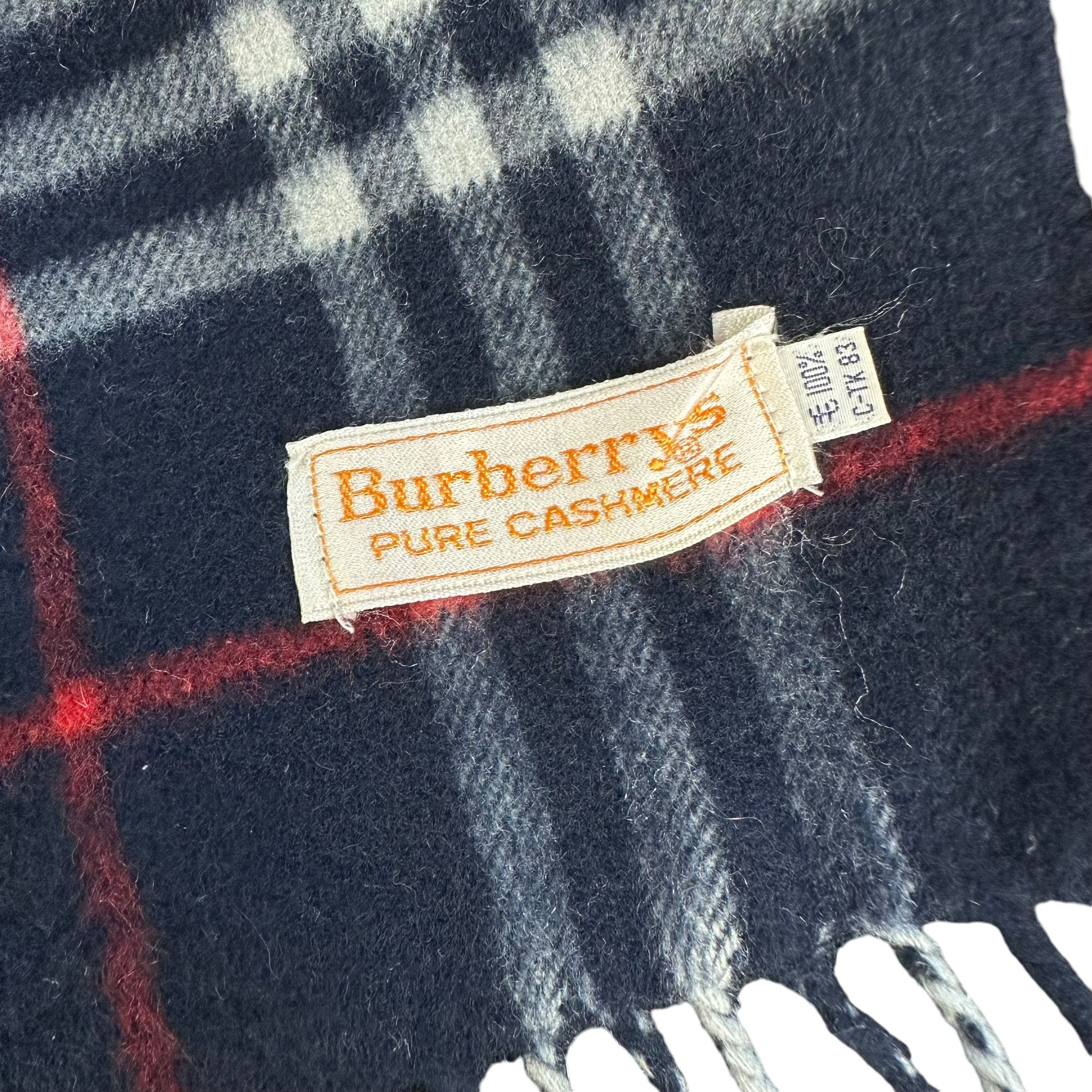 Burberry Vintage 90’s BURBERRY'S Checked Cashmere Muffler #A62-1484 Size ONE SIZE - 3 Thumbnail