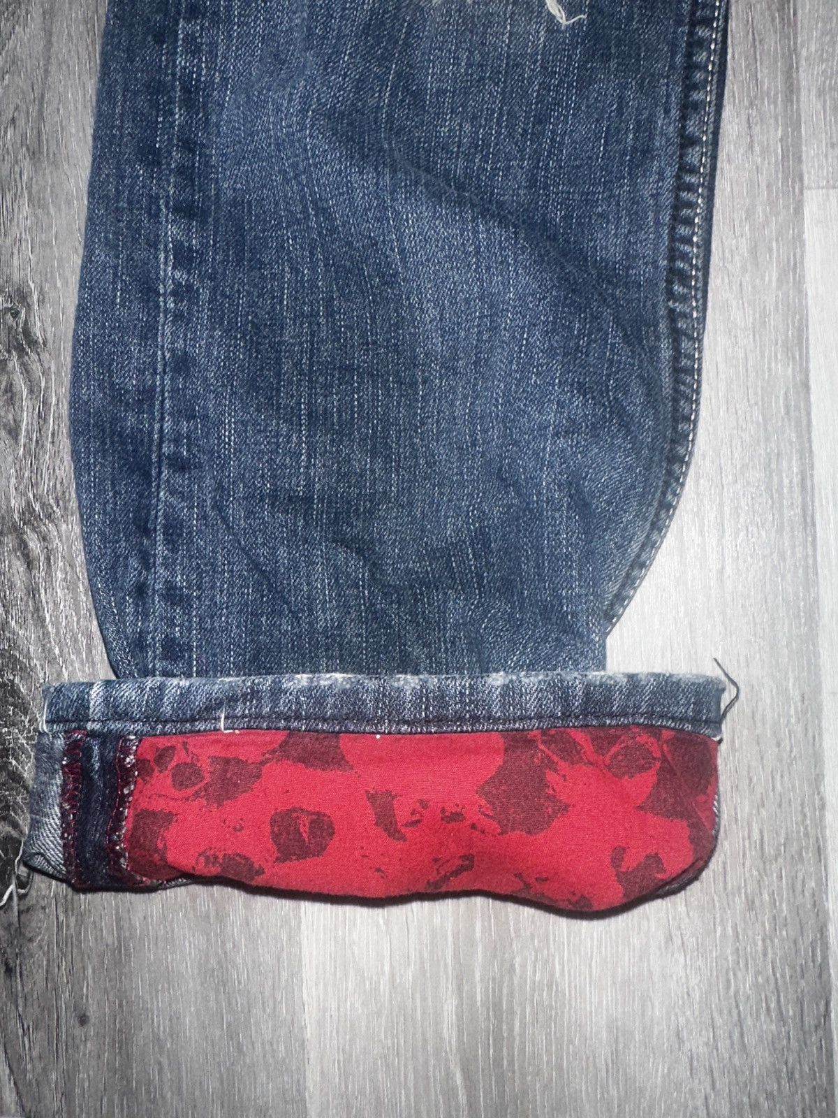Affliction 2000s Affliction y2k skull jeans Size US 30 / EU 46 - 4 Thumbnail