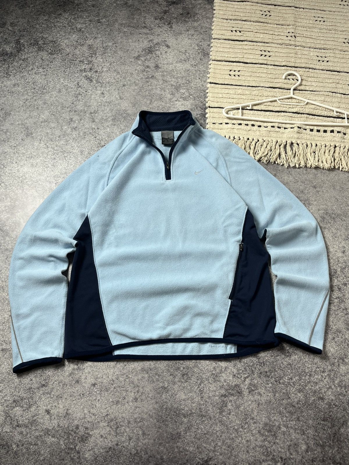 Nike 🔥90'S NIKE NINJA FLEECE BOXY SWEATSHIRT 1/3 TRACK JACKET Size US S / EU 44-46 / 1 - 1 Thumbnail