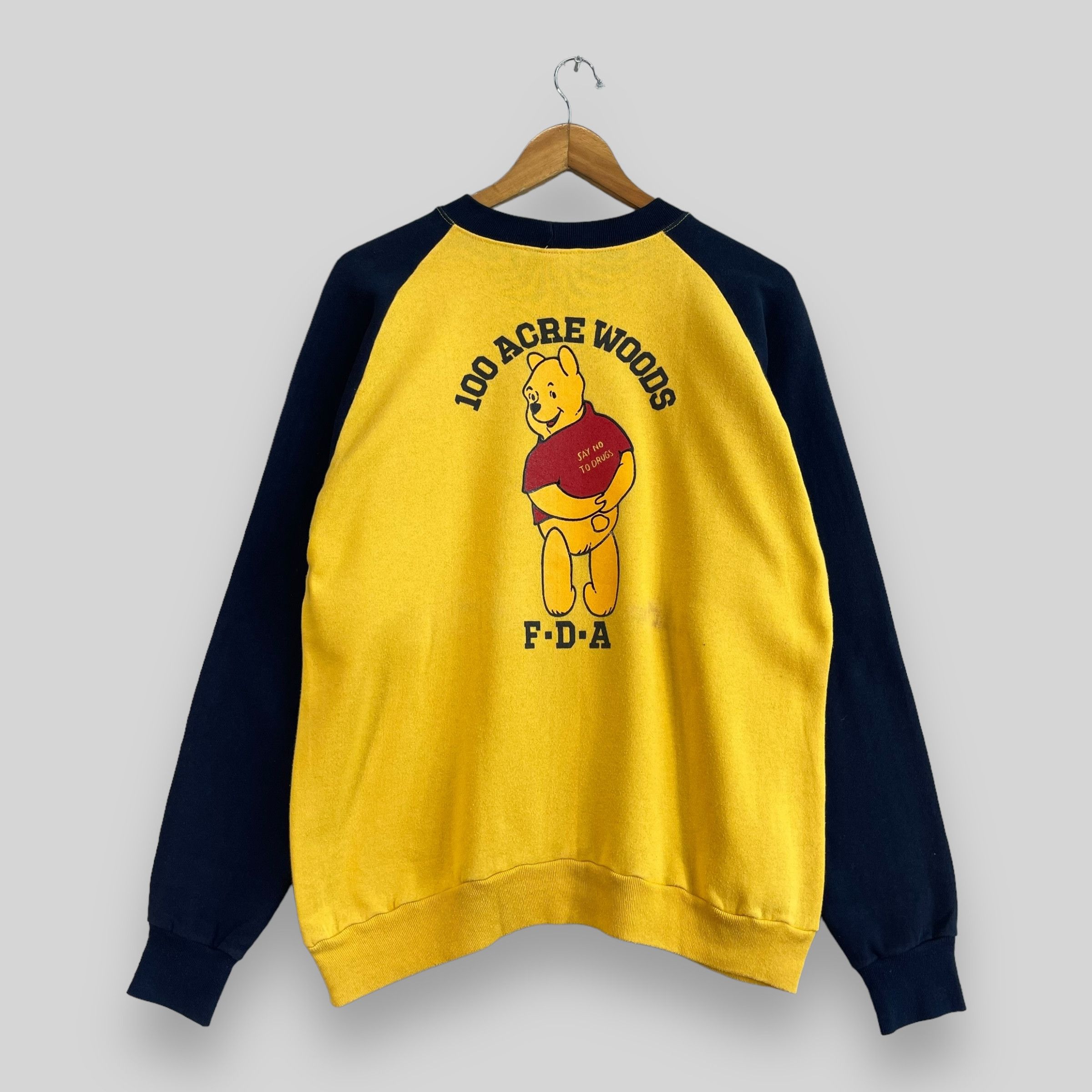 Cartoon Network × Disney × Vintage Vintage WINNIE THE POOH Cartoon Printed Sweatshirt Size US M / EU 48-50 / 2 - 6 Thumbnail
