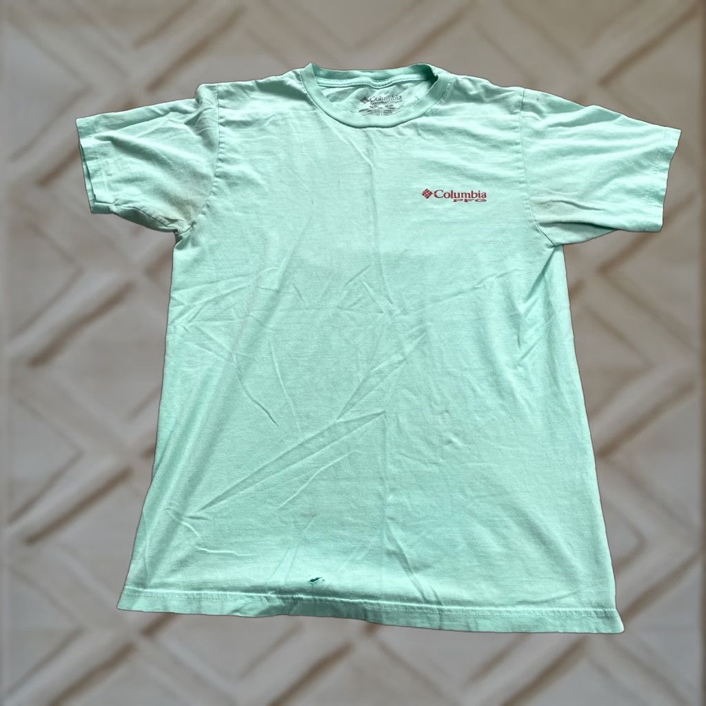 Vintage VINTAGE Columbia T-Shirt Mens Small Mint Green Crew Neck Short Sleeve Cotton Tee Size US S / EU 44-46 / 1 - 1 Thumbnail