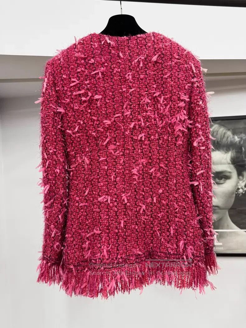 Chanel Chanel Metropolitan Series Red Tassel Jacket Size XS / US 0-2 / IT 36-38 - 3 Thumbnail