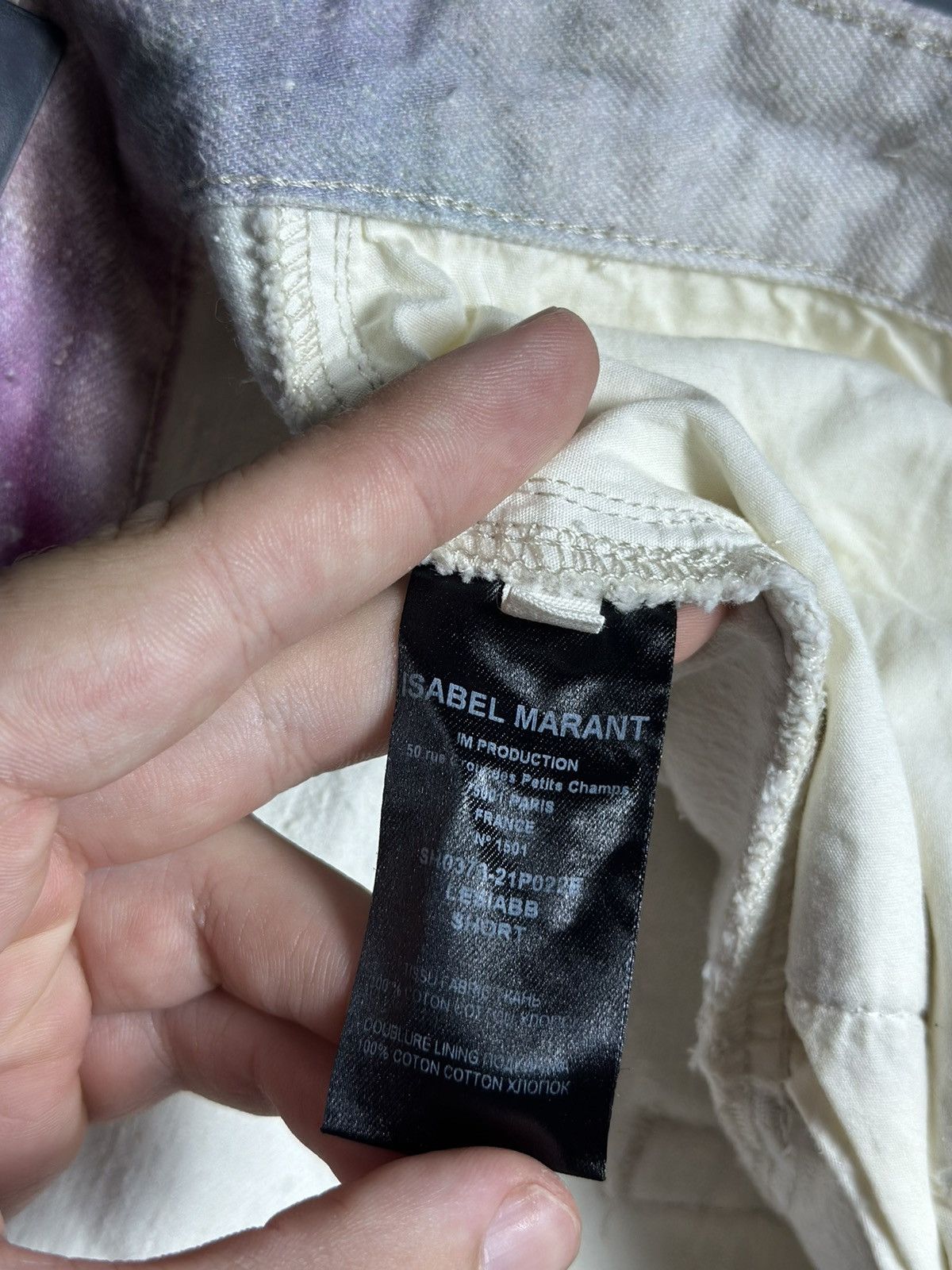Isabel Marant × Isabel Marant Etoile Isabel Marant Étoile Lesiabb Tie-Dye Denim Short Size 25" / US 0 / IT 36 - 11 Thumbnail