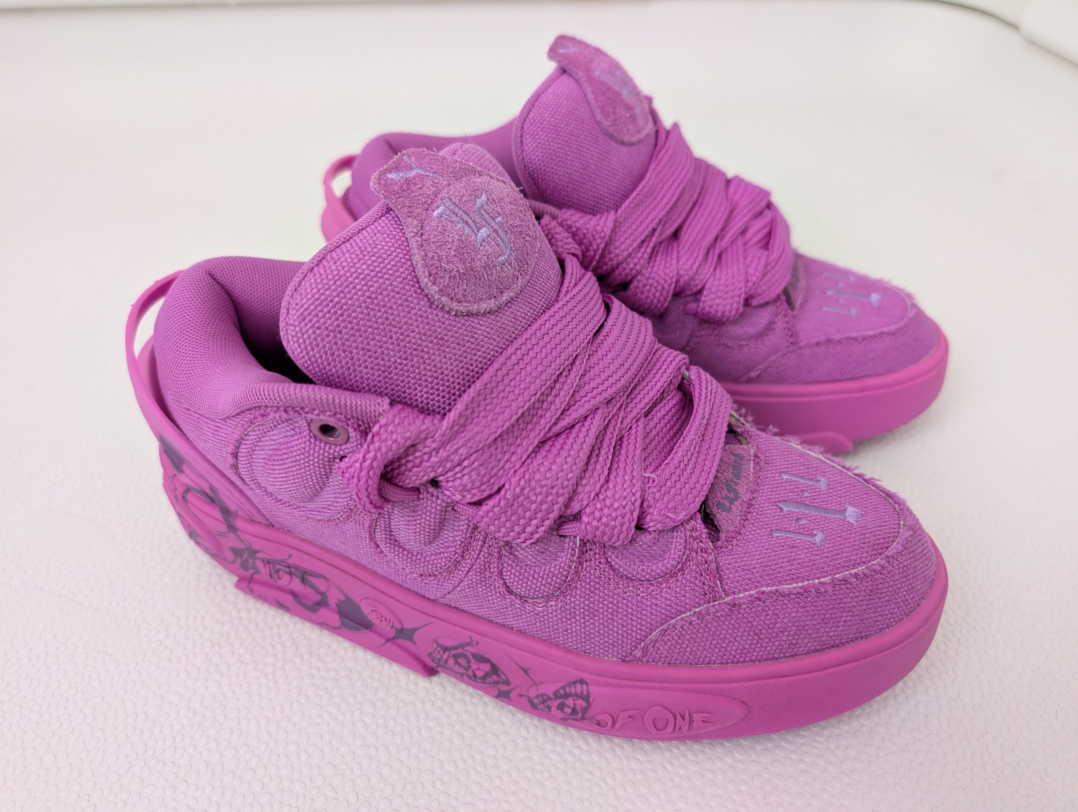 Puma PUMA x LaFrancé Butterfly Amare Pink Canvas Sneakers Size US 6 / IT 36 - 2 Thumbnail