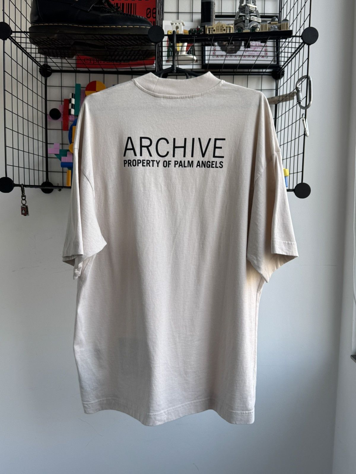 Palm Angels Palm Angels Archive Property Cream T-shirt Size US L / EU 52-54 / 3 - 1 Thumbnail