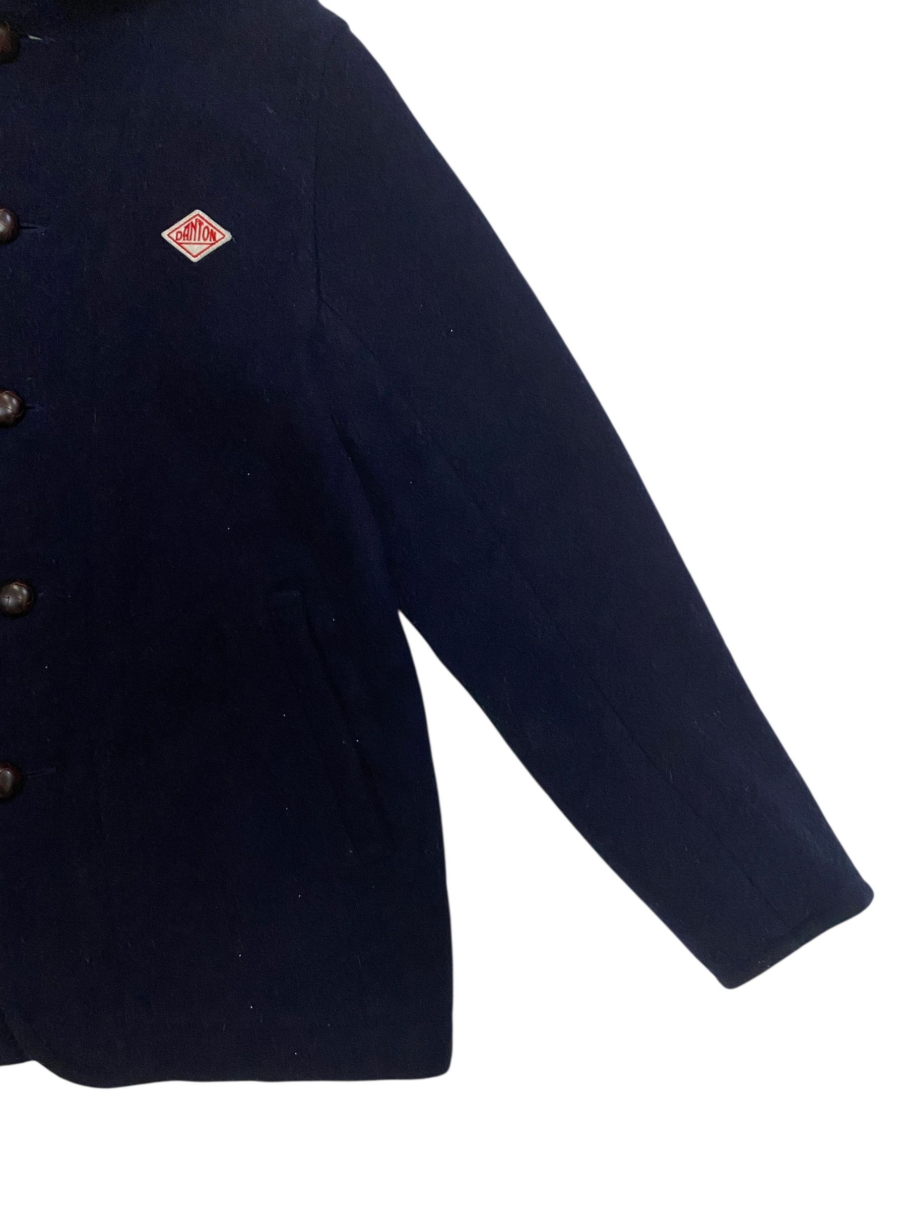Danton Danton Vetements de Travail Round Collared Wool Navy Blue Size US S / EU 44-46 / 1 - 6 Thumbnail