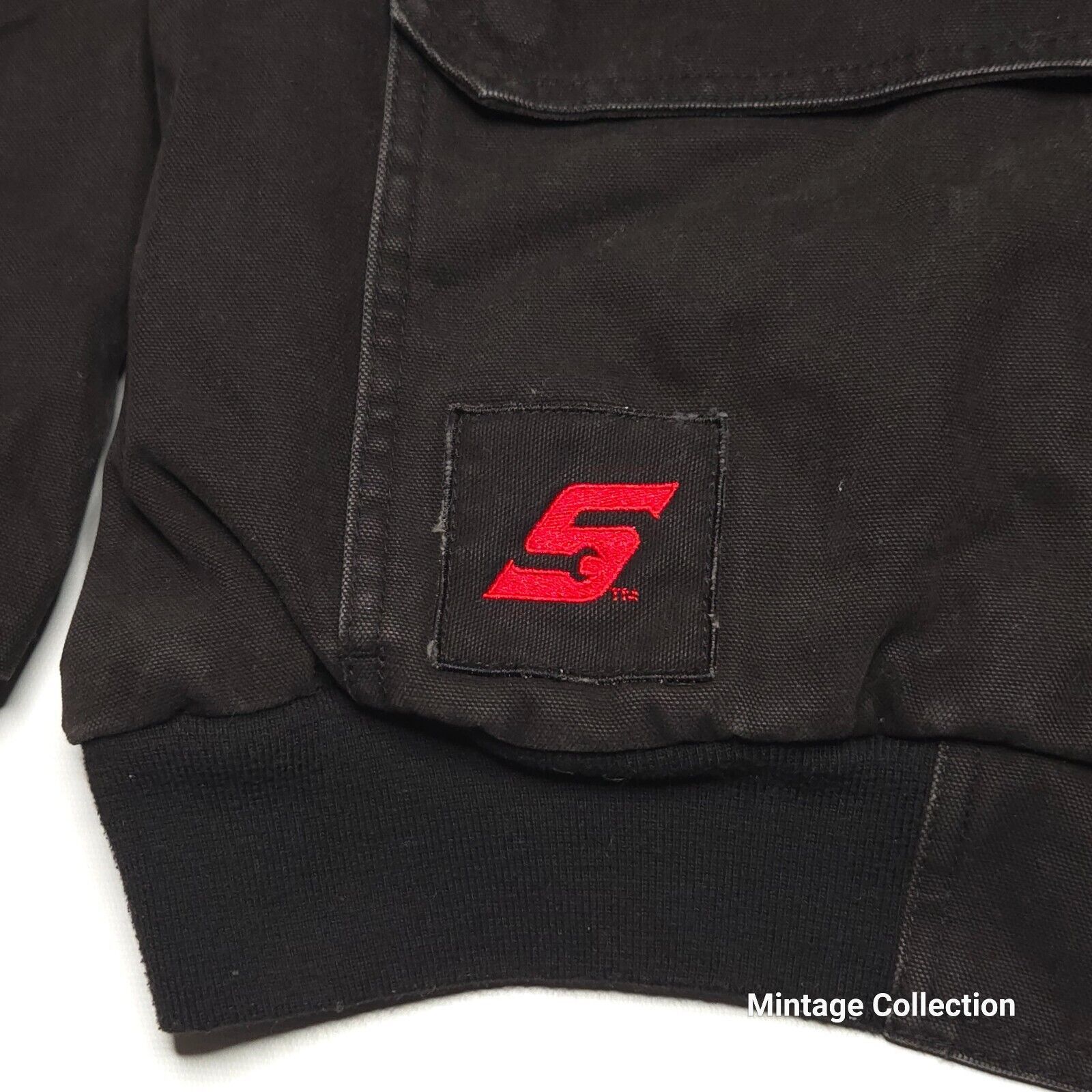 Other SNAP ON EMBROIDERED BLACK WORKWEAR INSULATED CANVAS JACKET Size US XL / EU 56 / 4 - 5 Thumbnail