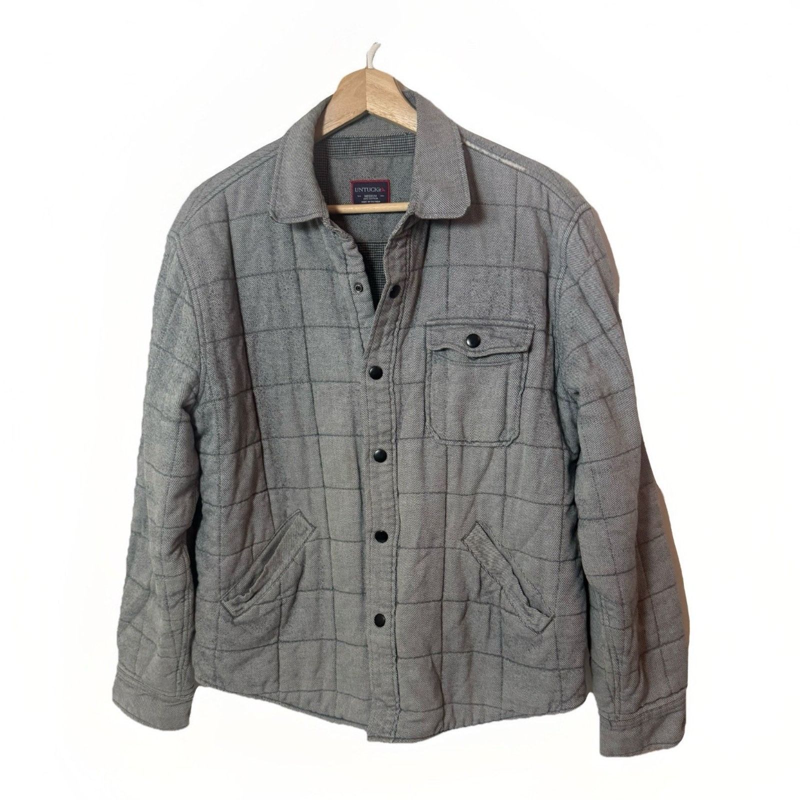 UNTUCKit Untuckit Quilted Jacket Ziata Shacket Patches Flannel Gorp Size US M / EU 48-50 / 2 - 1 Thumbnail