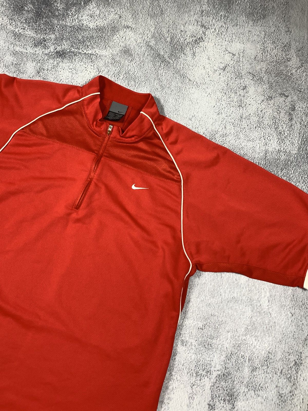 Nike × Vintage Vintage Nike 1/4 zip tee streetwear small swoosh size M Size US M / EU 48-50 / 2 - 2 Thumbnail