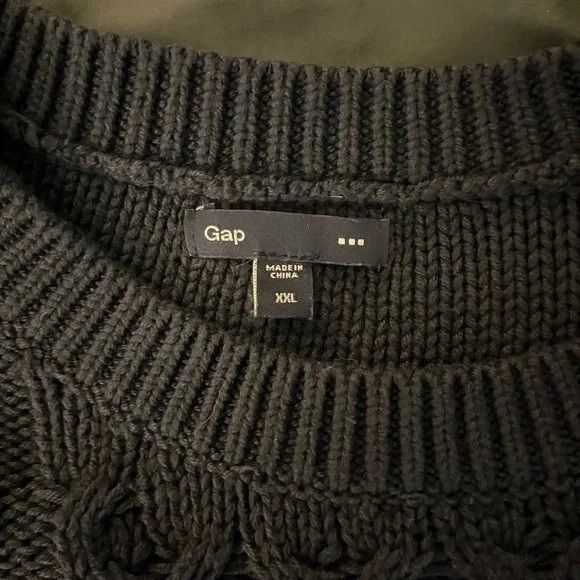 Gap Gap Chunky Cable Knit Sweater Navy XXL Size XXL / US 16-18 / IT 52-54 - 5 Thumbnail