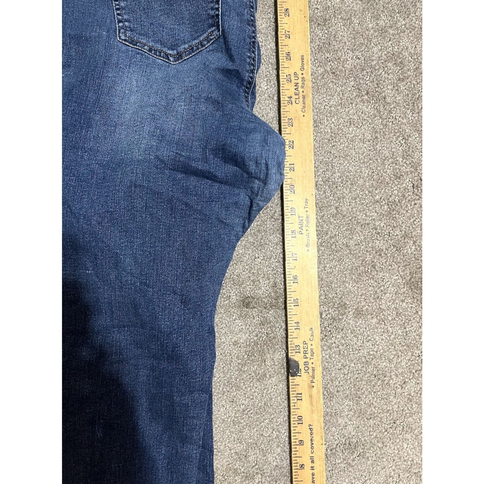 Vintage D.Jeans Womens Skinny Jeans Mid Rise 16P Blue Cotton Blend 5-Pocket Solid Denim Slim Adult Women 27 In Inseam Size 38" / US 16 / IT 52 - 6 Thumbnail
