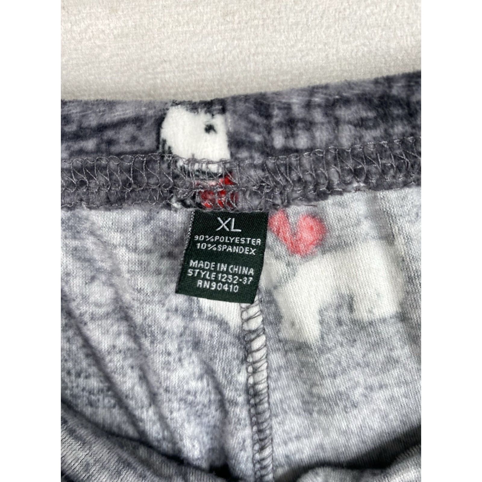 Vintage Sleep Sense Nautica Pajama Pants XL Red Scottie Dog Fleece Winter Women Size 40" / US 18 - 4 Thumbnail