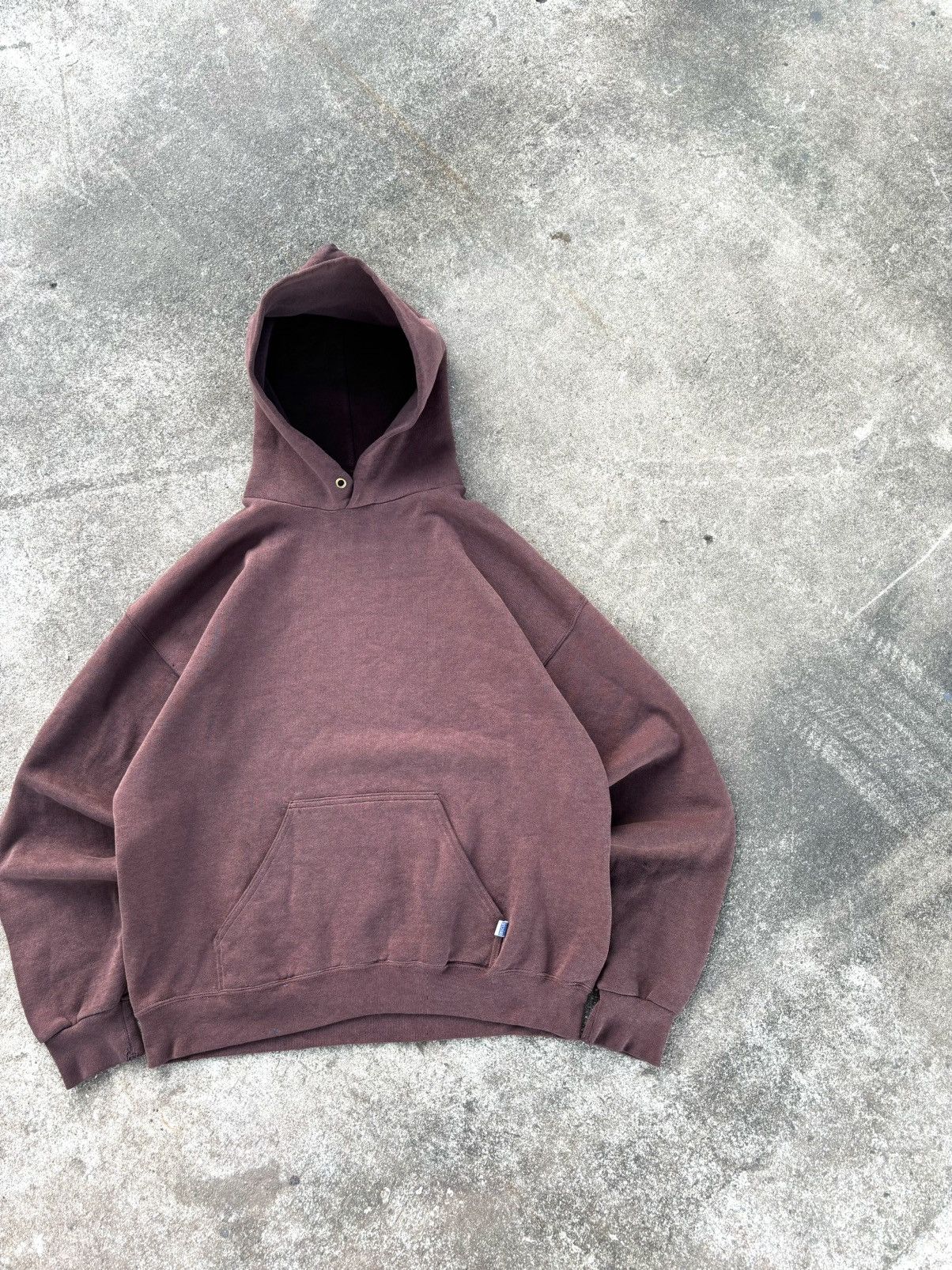 Vintage Faded Discus Athletic Hoodie Brown Size US M / EU 48-50 / 2 - 2 Thumbnail