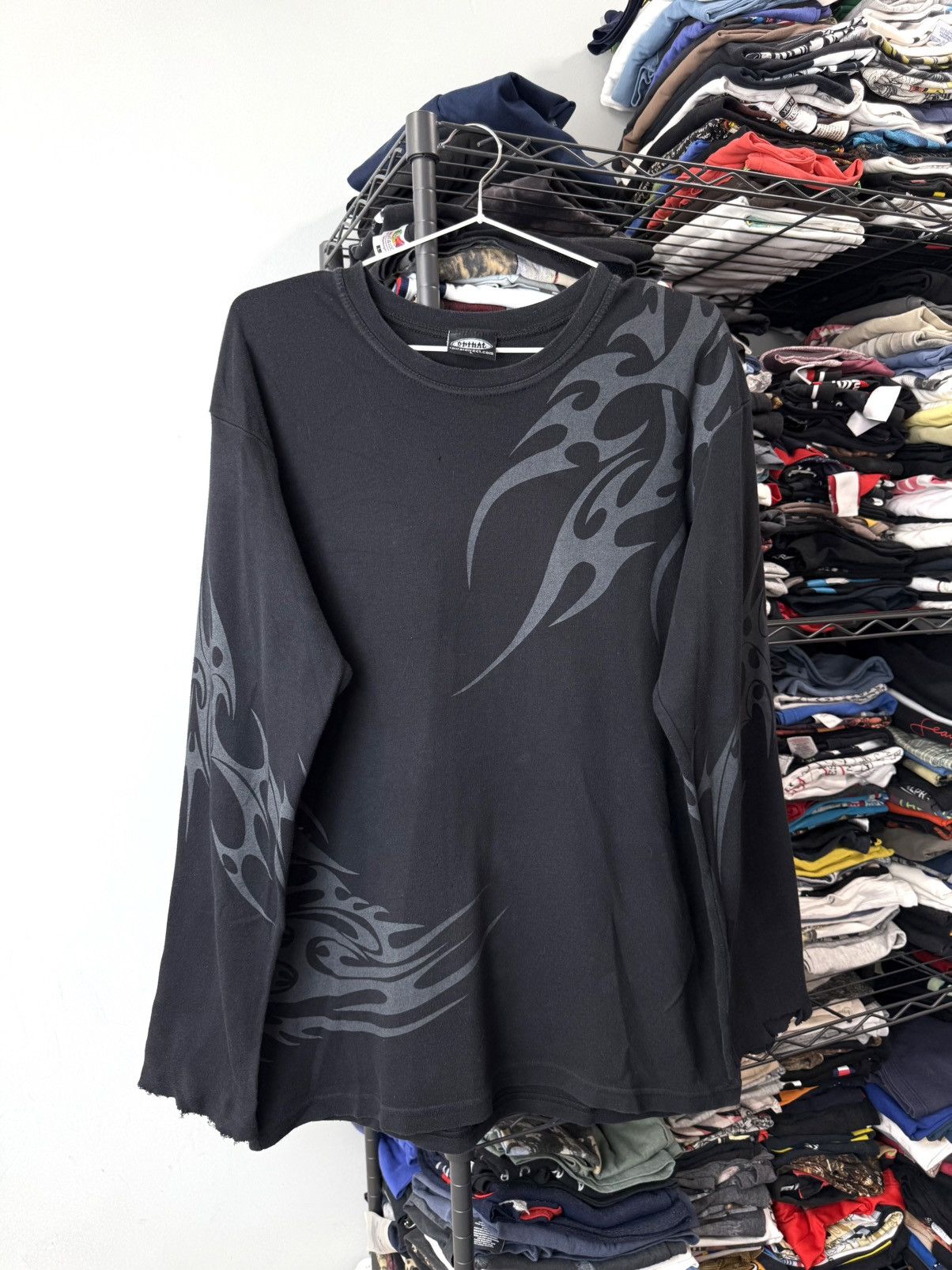 Other Y2K Vintage Anarchy Gothic Vikings Nord Symbols Longsleeve Size US L / EU 52-54 / 3 - 2 Thumbnail