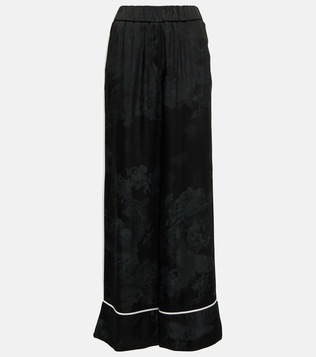Off-White o1y1225 Sweatpant in Black/White Size 28" / US 6 / IT 42 - 1 Thumbnail