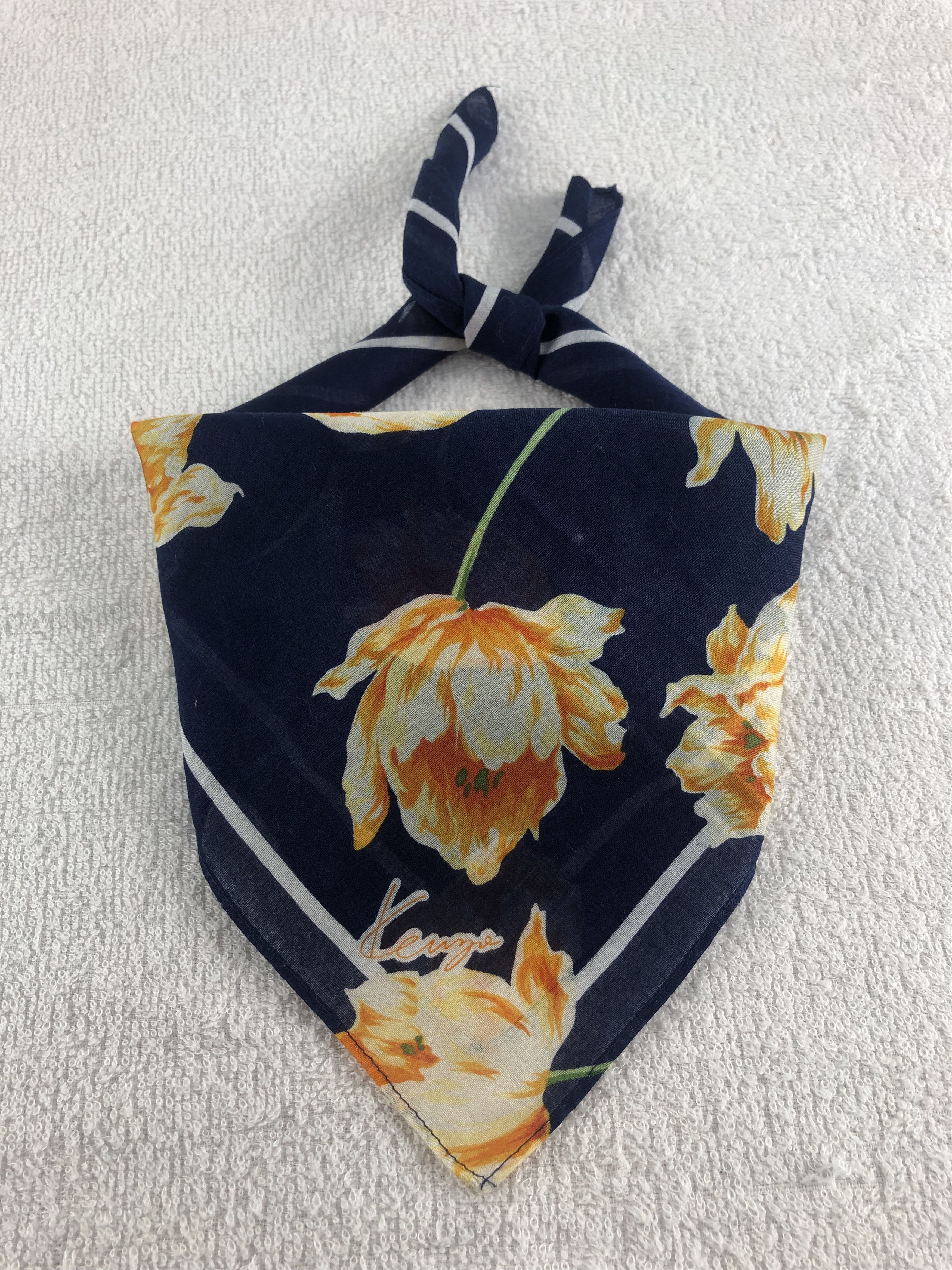 Kenzo Kenzo Floral Handkerchief / Bandana / Neckerchief C065 Size ONE SIZE - 1 Thumbnail