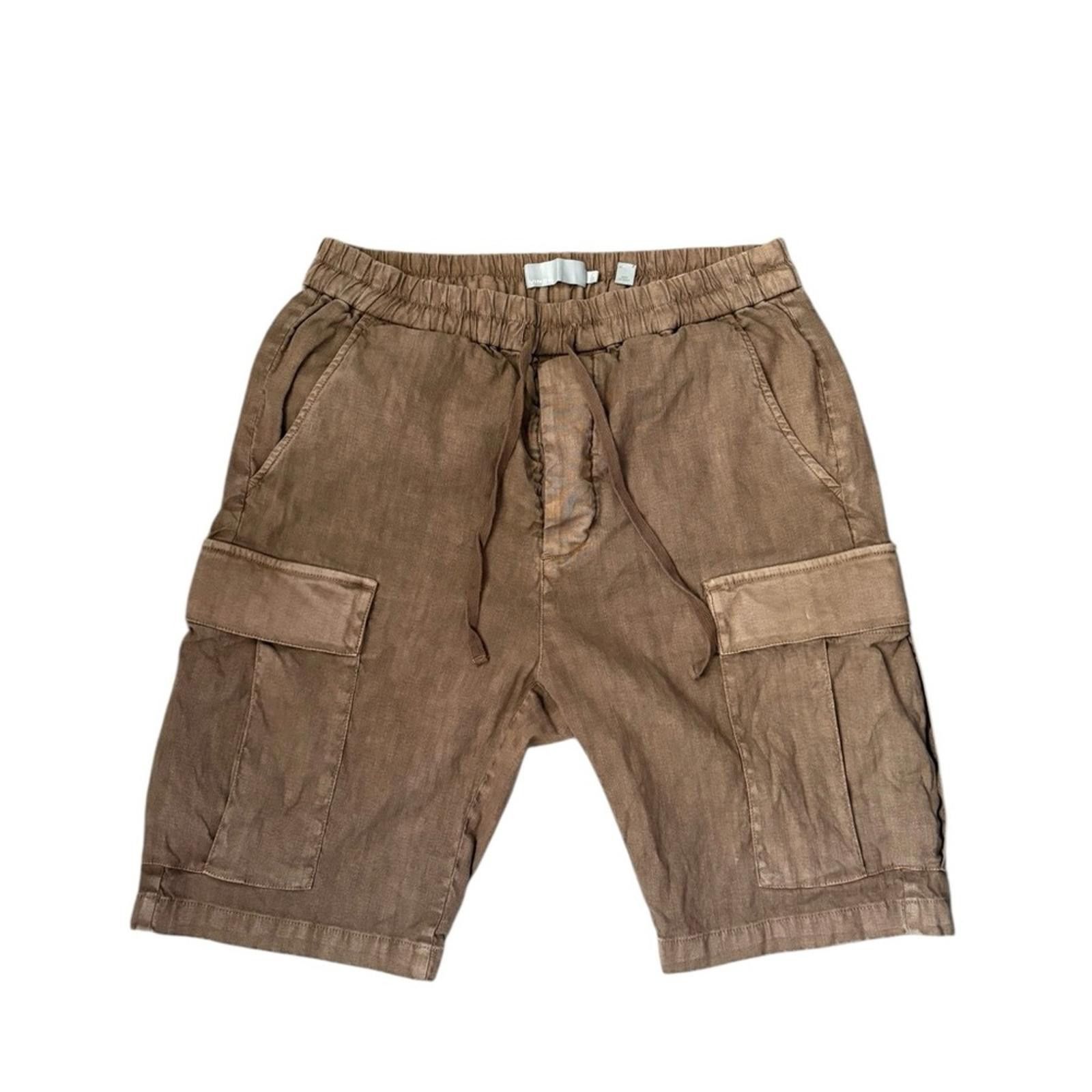 Vince Vince Linen/Cotton Brown Cargo Shorts Size Small Size US 30 / EU 46 - 1 Thumbnail