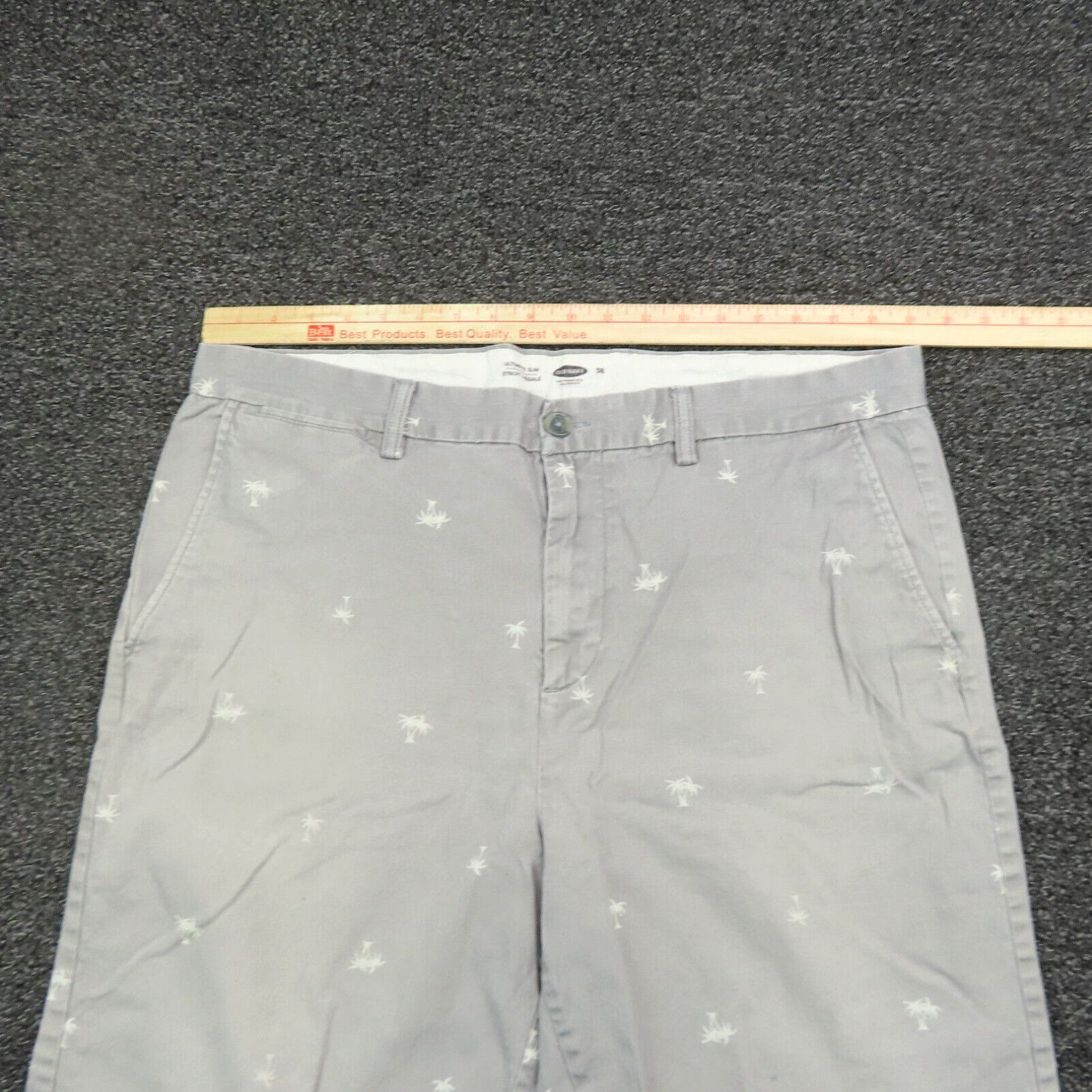Old Navy Old Navy Shorts Adult Size 38 Gray White Palm Trees Slim Fit Casual Chino Mens Grailed